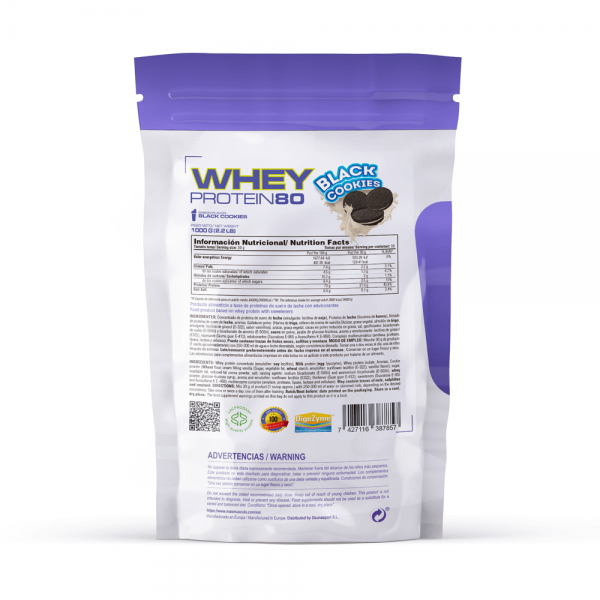 Whey Protein80 - 1kg De Mm Supplements Sabor Black Cookies
