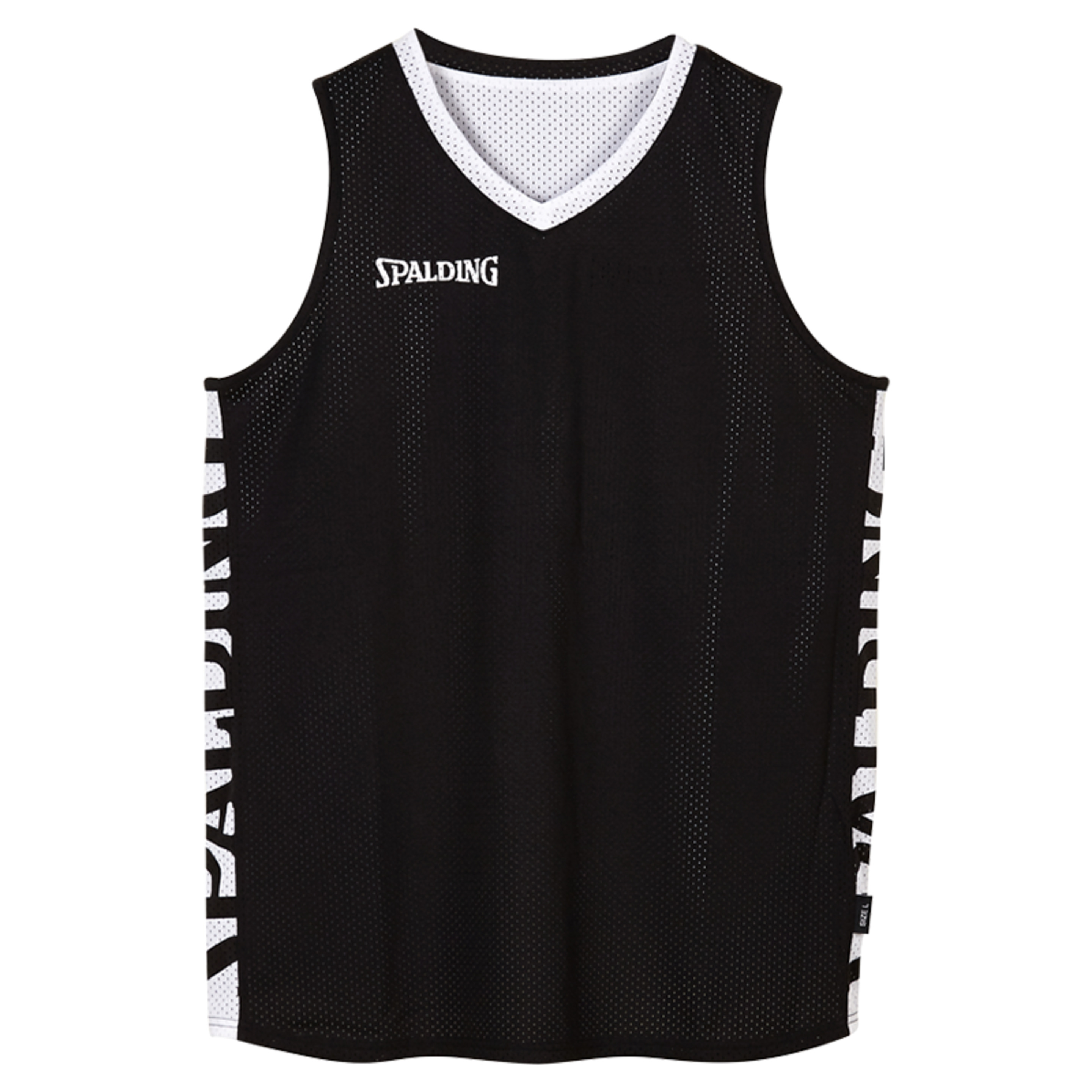 Essential Reversible Shirt Black Spalding - negro-blanco - 