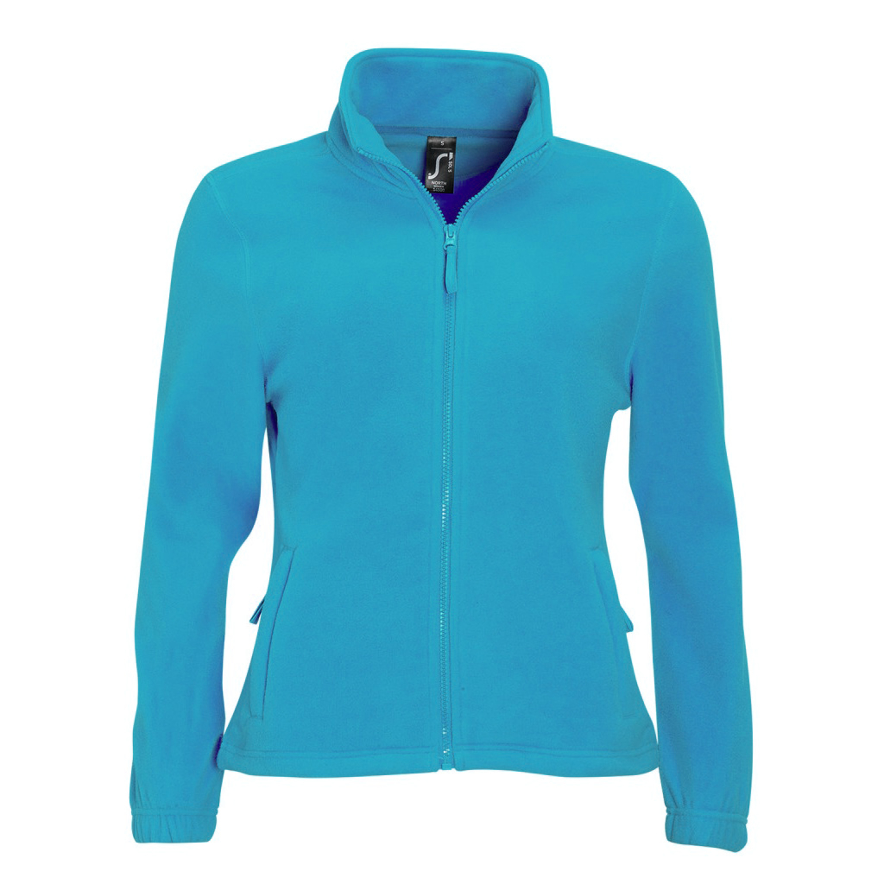 Chaquetilla Polar Con Cremallera Completa Modelo North Para Mujer Sols (Azul)