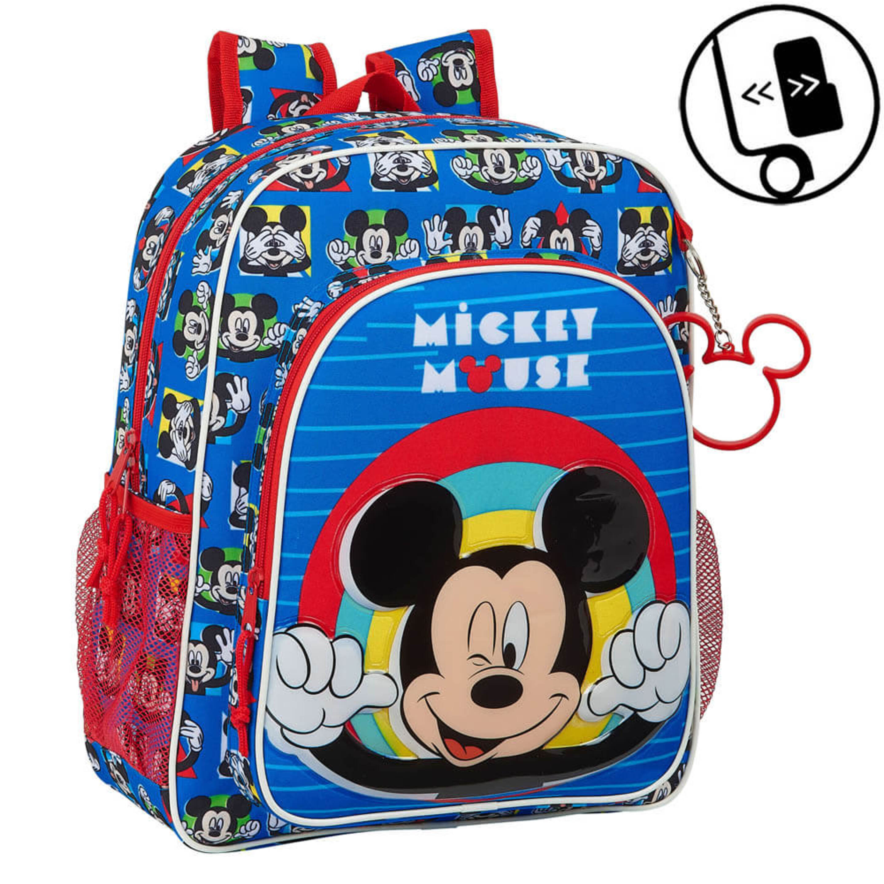 Mochila Adaptable Mickey Mouse Junior - Multicolor  MKP