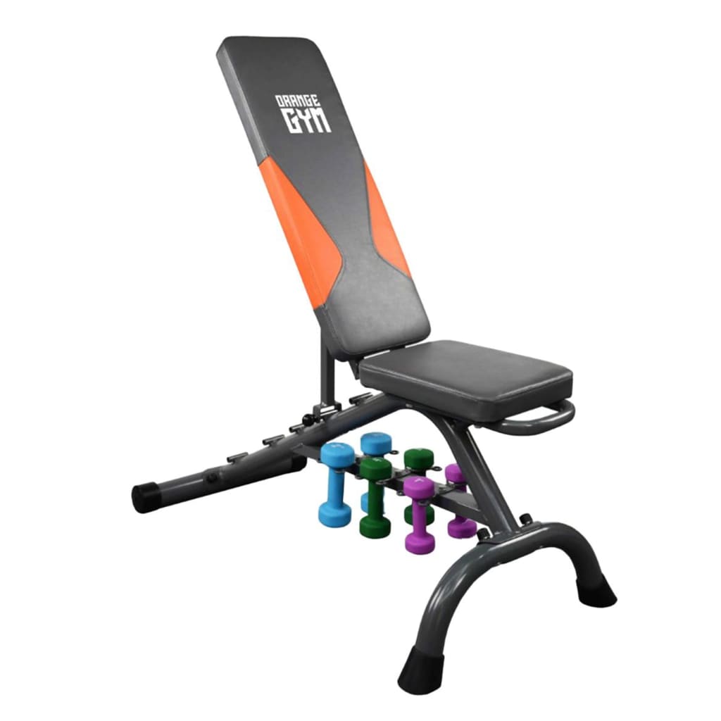 Banco De Musculación Con Pesas Aluminio Orange Gym - multicolor - 