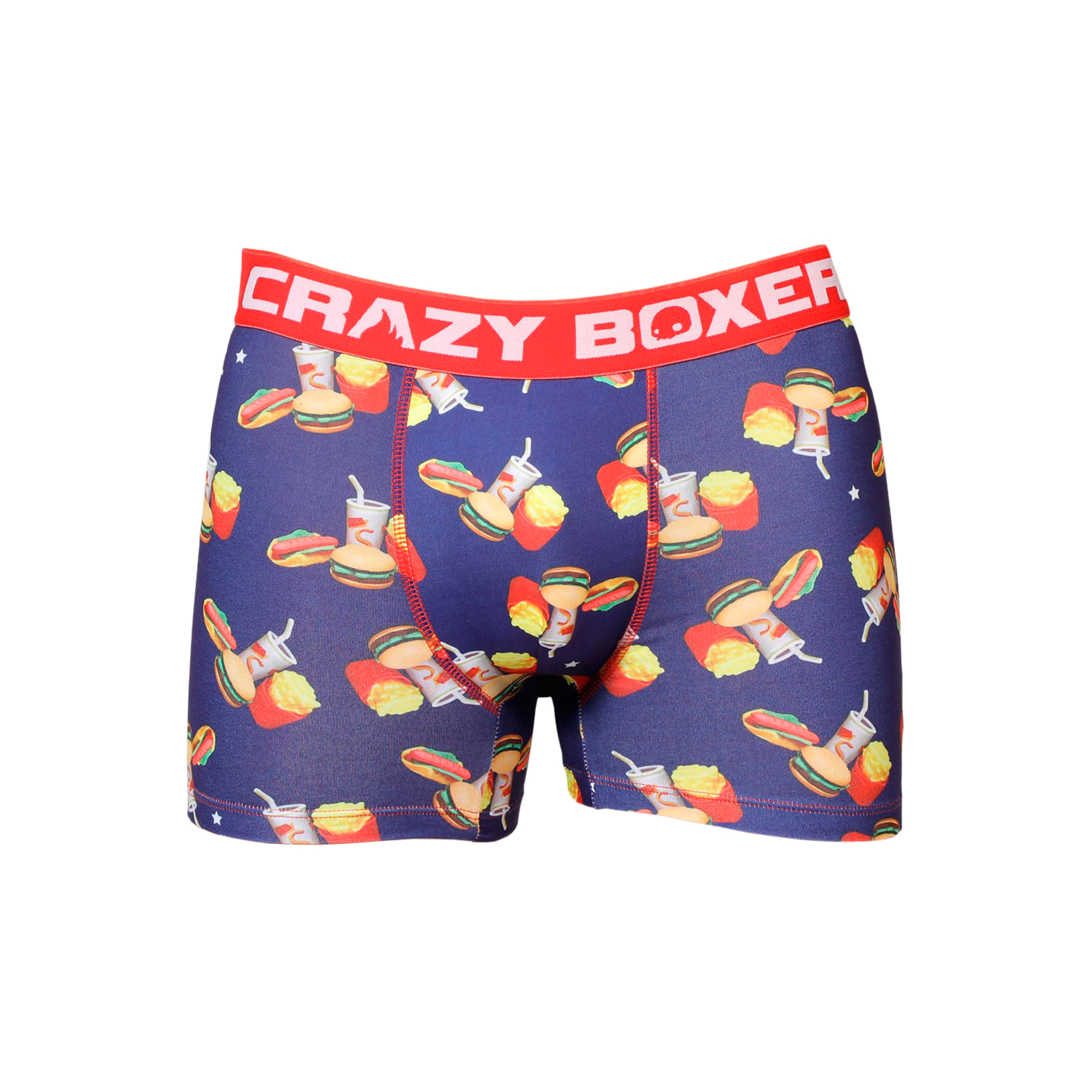 Cueca Crazy Boxer Hambúrgueres - multicolor - 