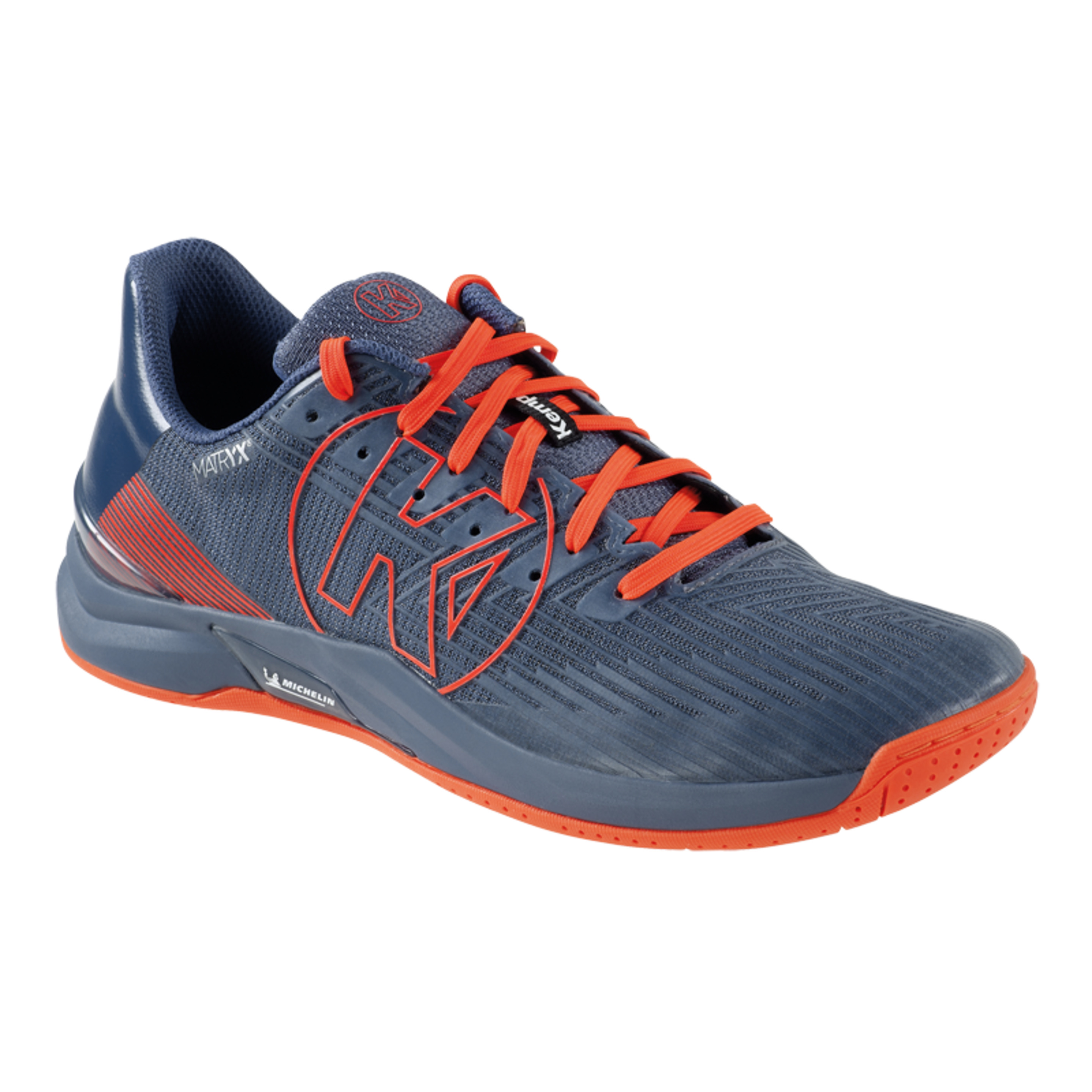 Zapatilla De Balonmano Attack Two 2.0 Gris Hielo/rojo Fluor Kempa