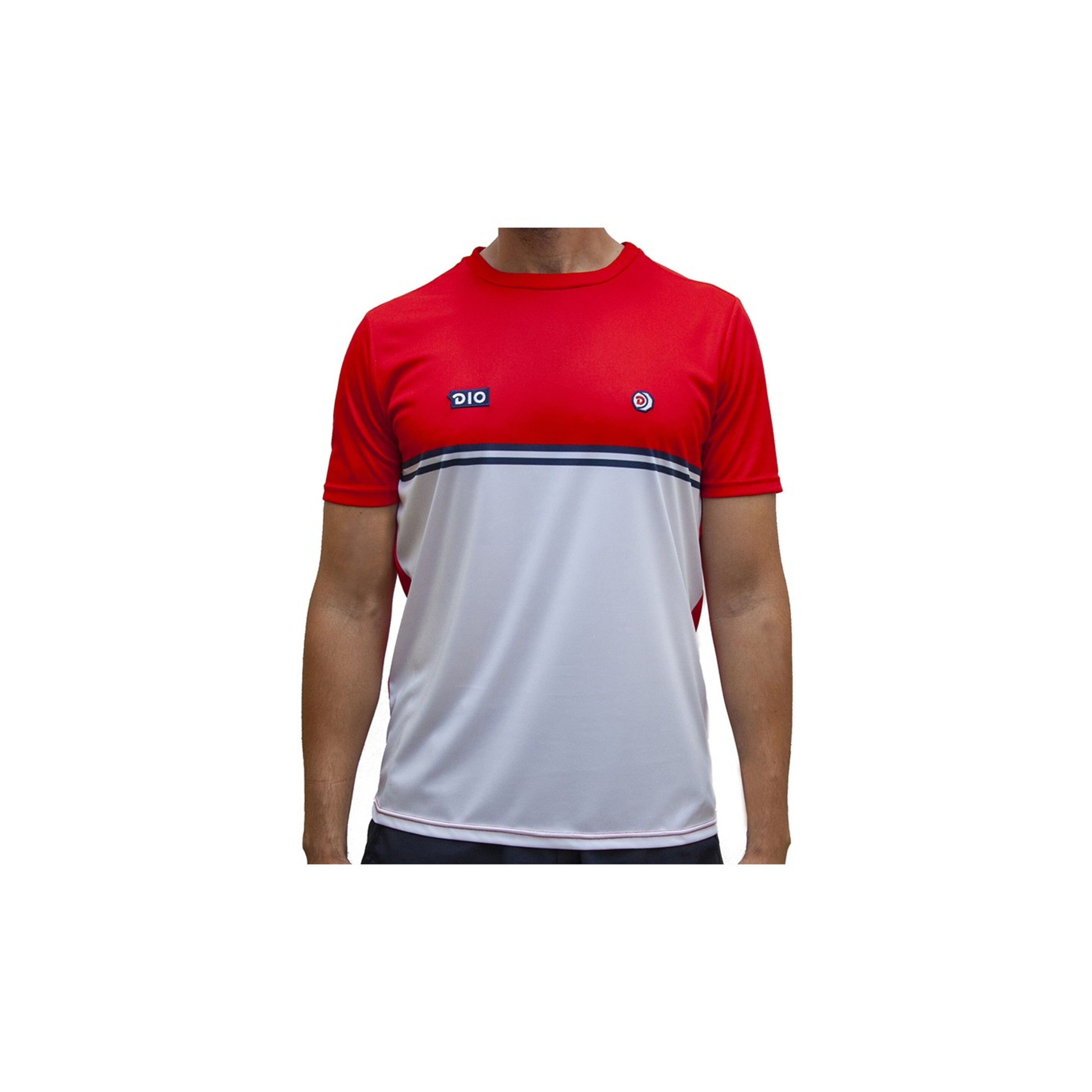 Camiseta Melbourne Dio - rojo/blanco - Camiseta De Tenis  MKP