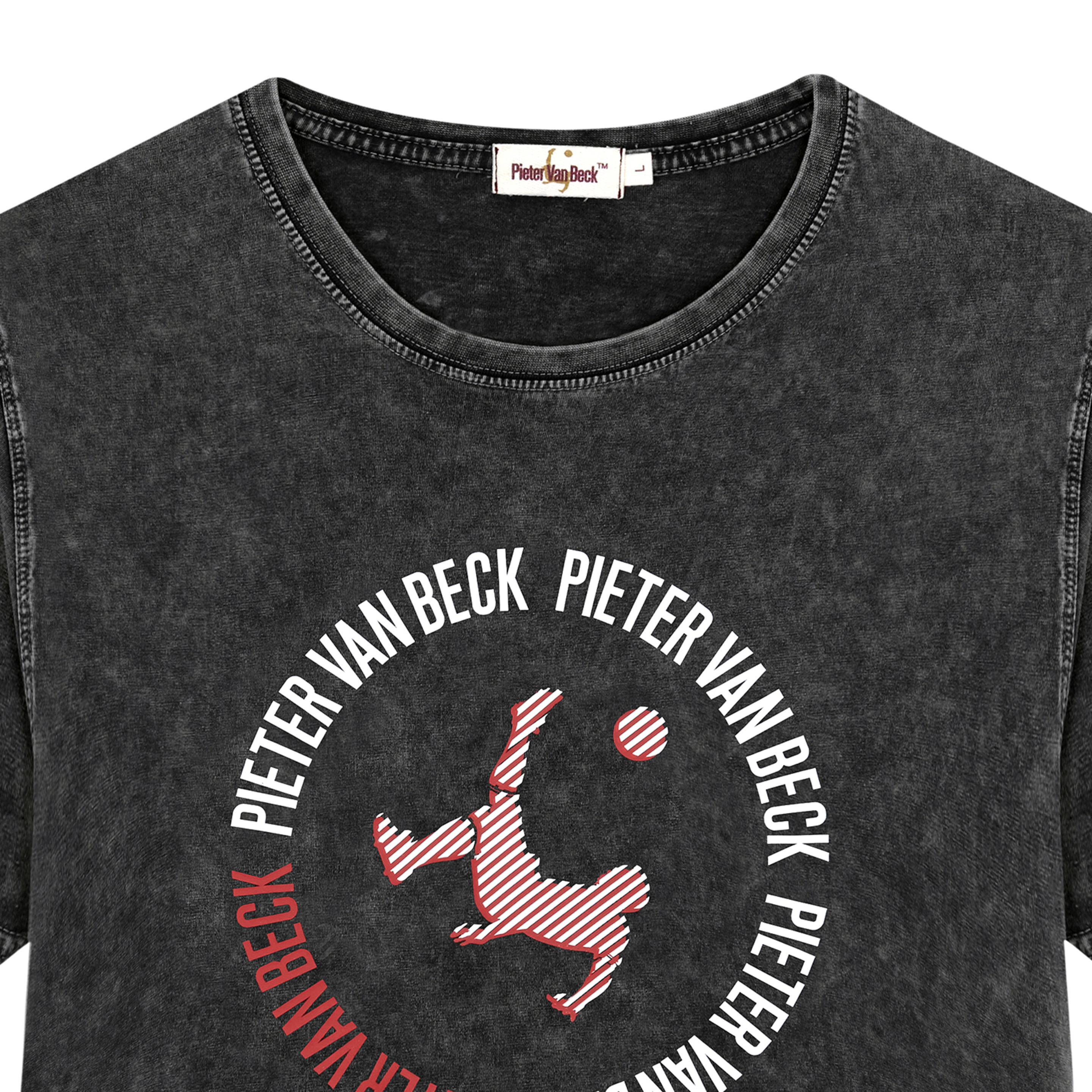 Camiseta Pieter Van Beck Crossbar Black Denim