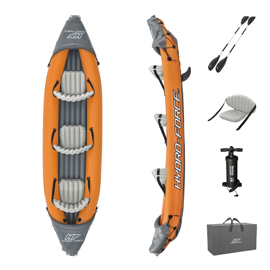Juego De Kayak Hinchable Bestway X3 Hydro-force Rapid - naranja - 