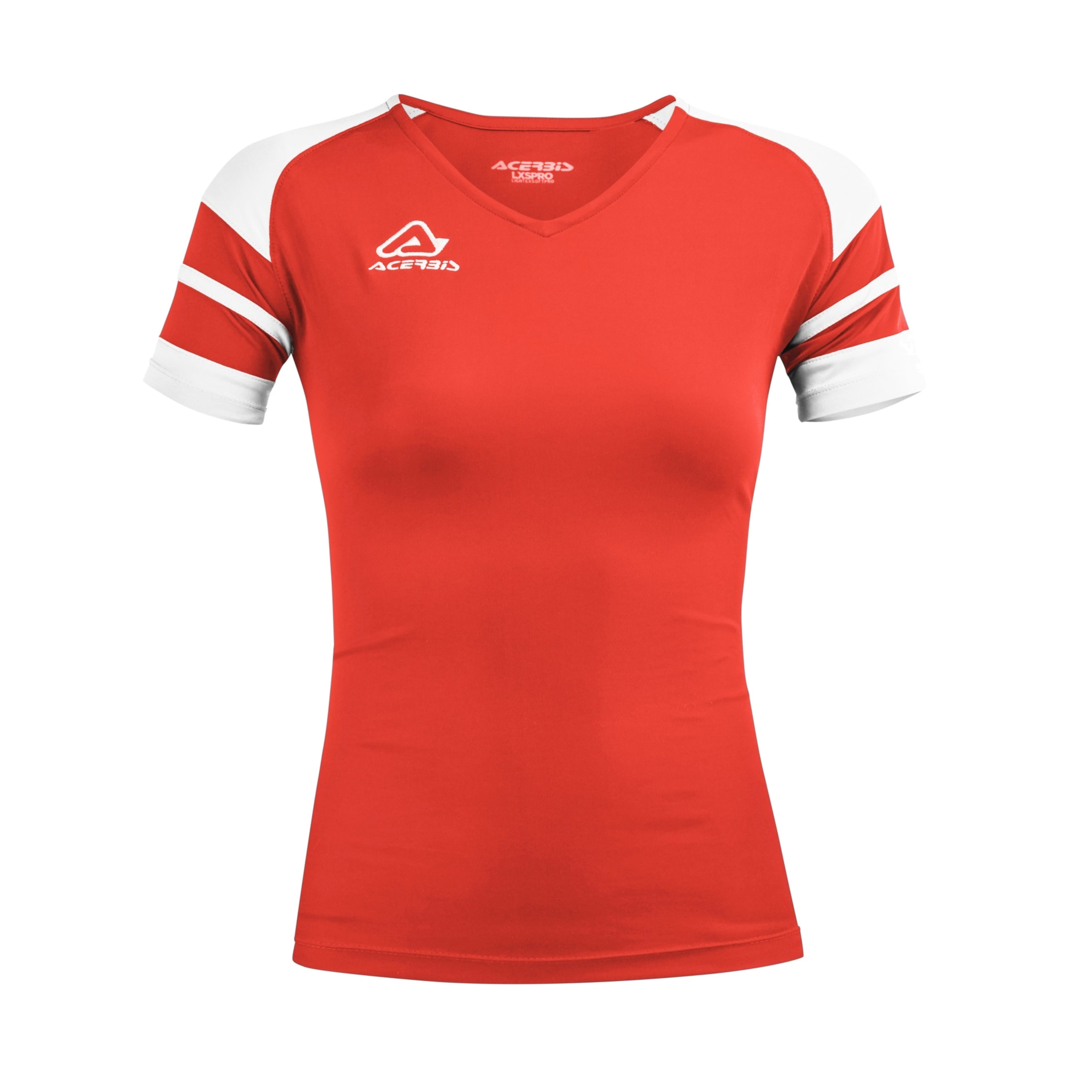 Camiseta Acerbis Kemari Manga Corta (Mujer) - rojo-blanco - 