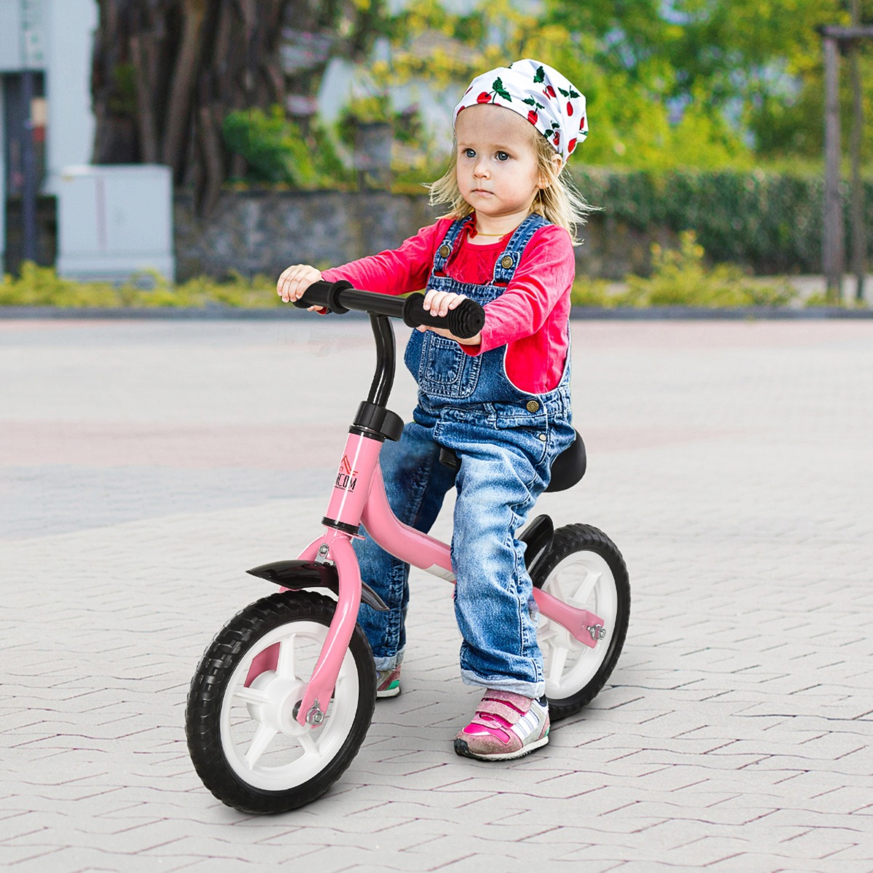 Homcom Bicicleta Sin Pedales Infantil Altura Ajustable Para Principiantes Con Ruedas Con