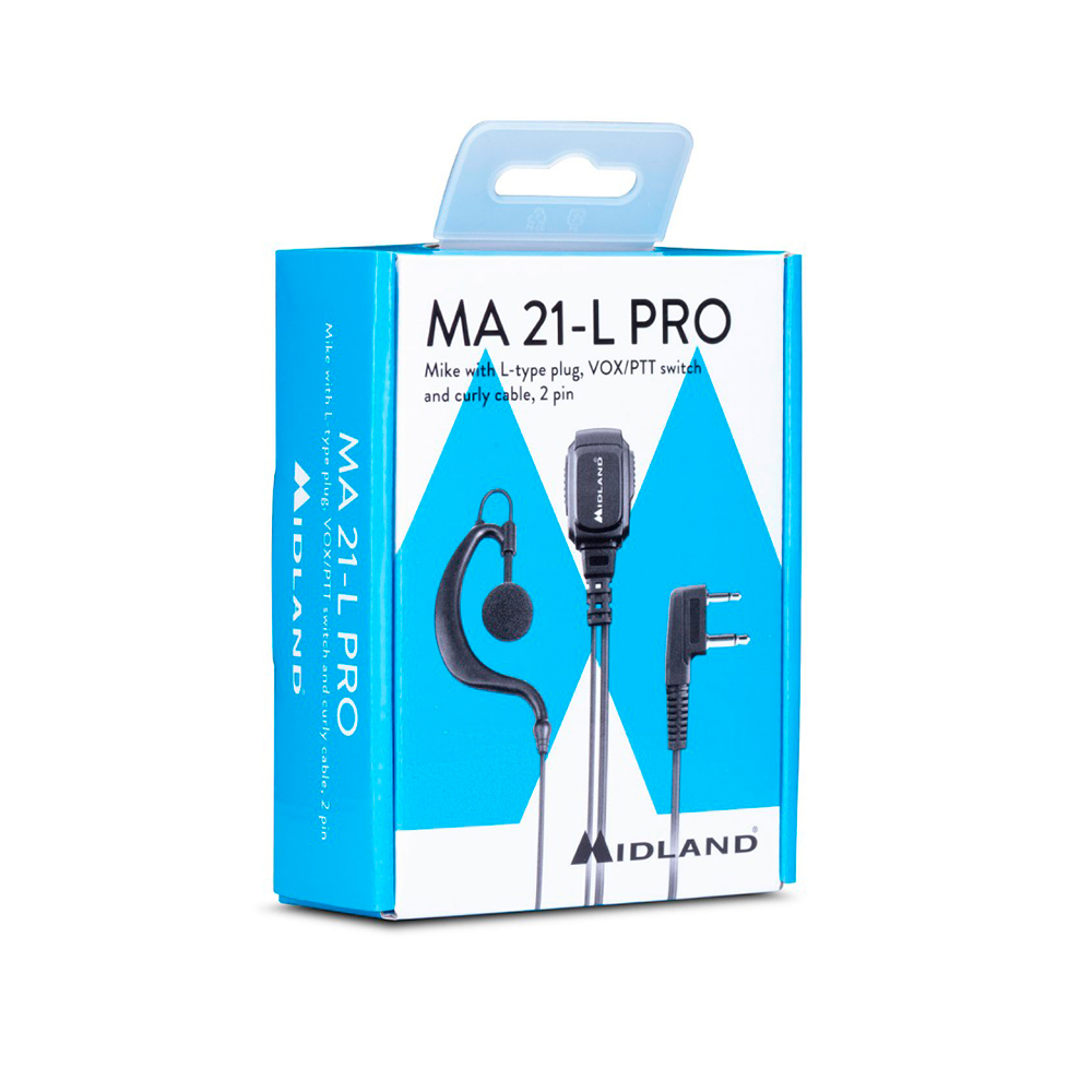 Micrófono Auricular Regulable Vox/ptt Ma21/l Pro Midland