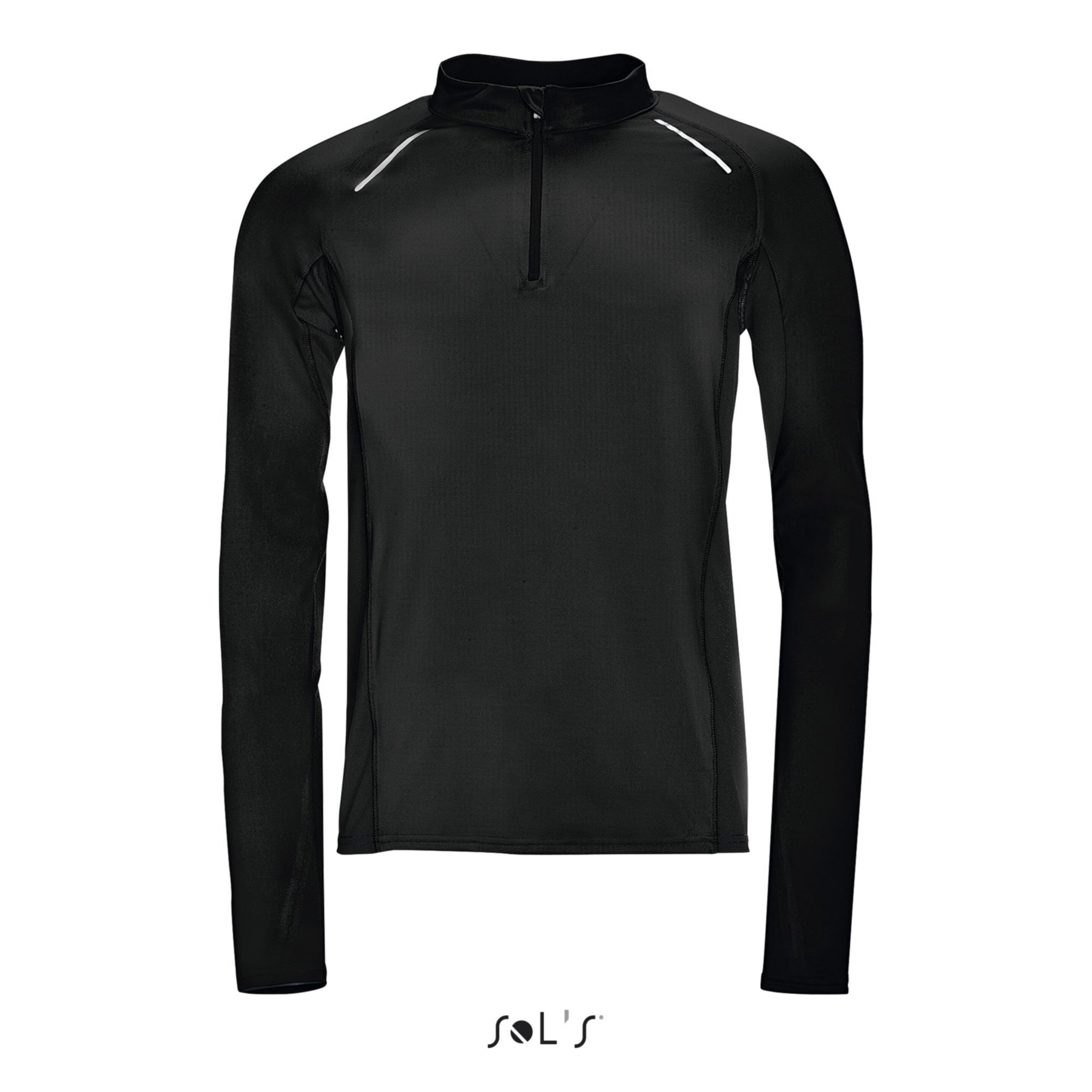 Camiseta Deportiva Sols - Negro - Running Hombre  MKP