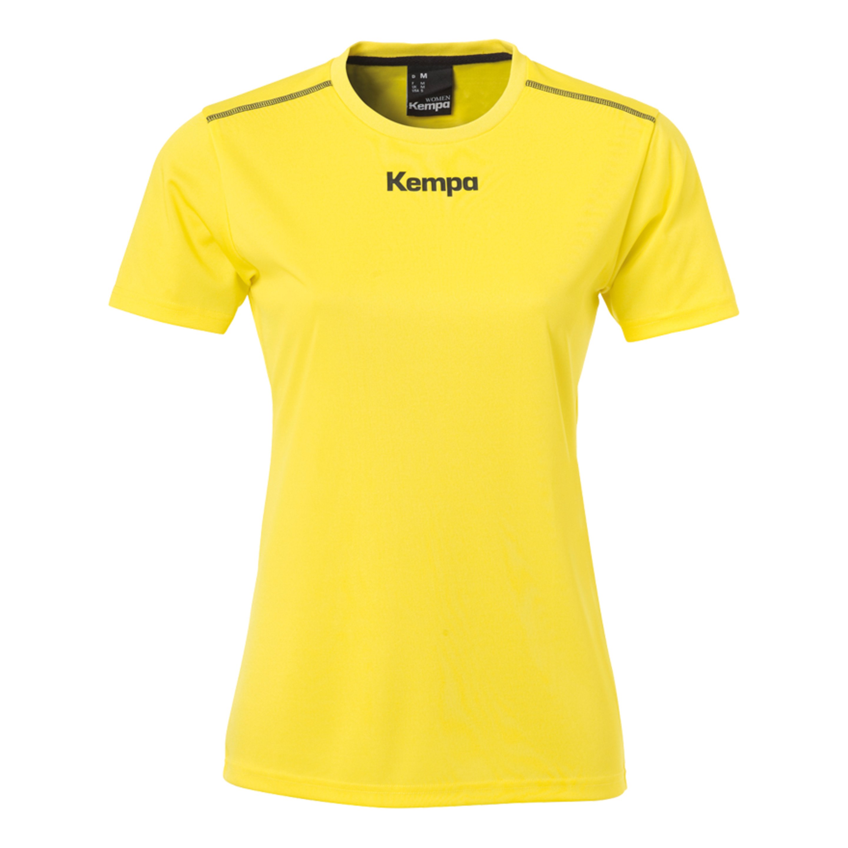 Poly Shirt De Mujer Lima Amarillo Kempa