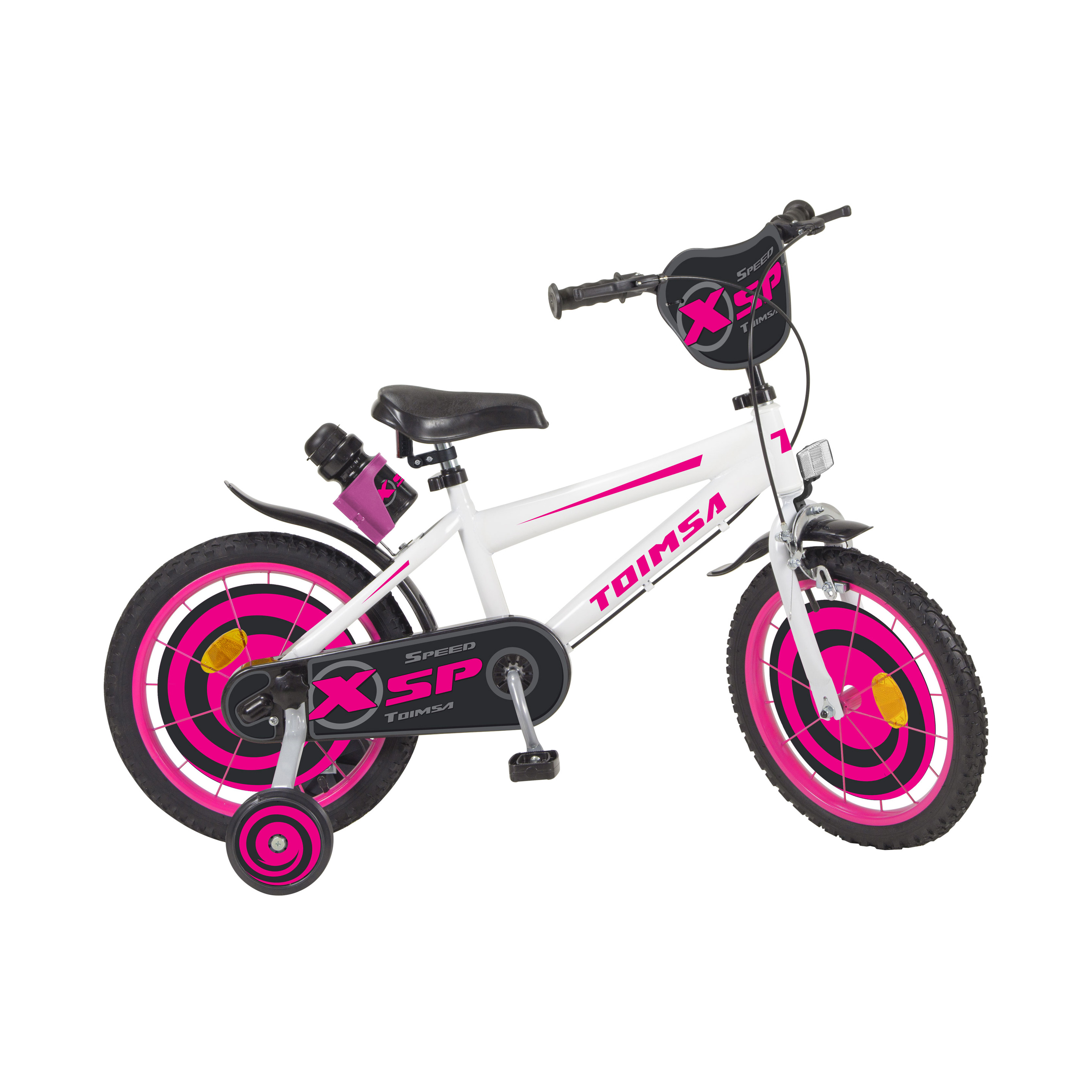 Bicicleta 16" Toimsa Xsp Fluor - blanco-rosa - 