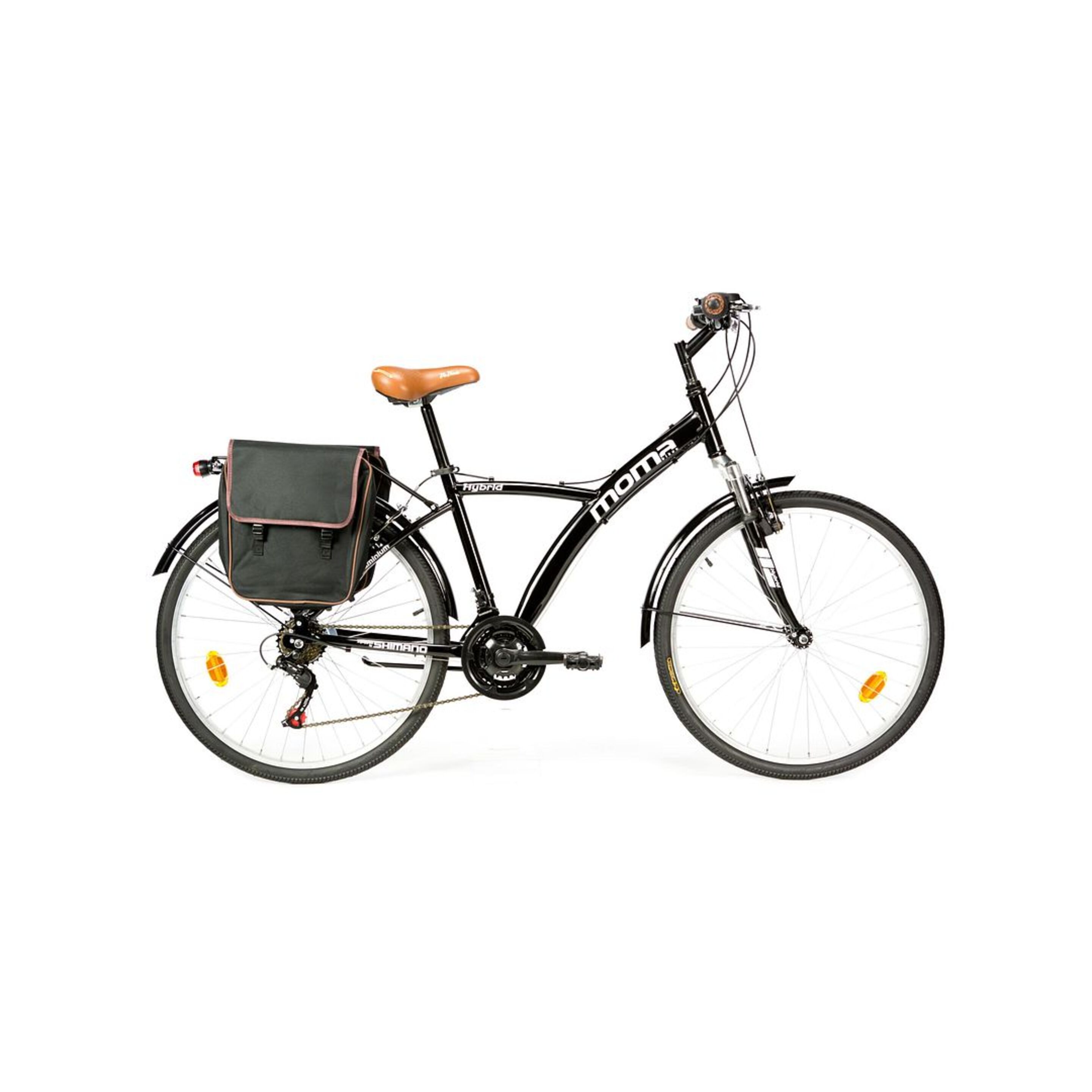 Bicicleta Ciudad Moma Bikes Hybrid 26 - negro - 