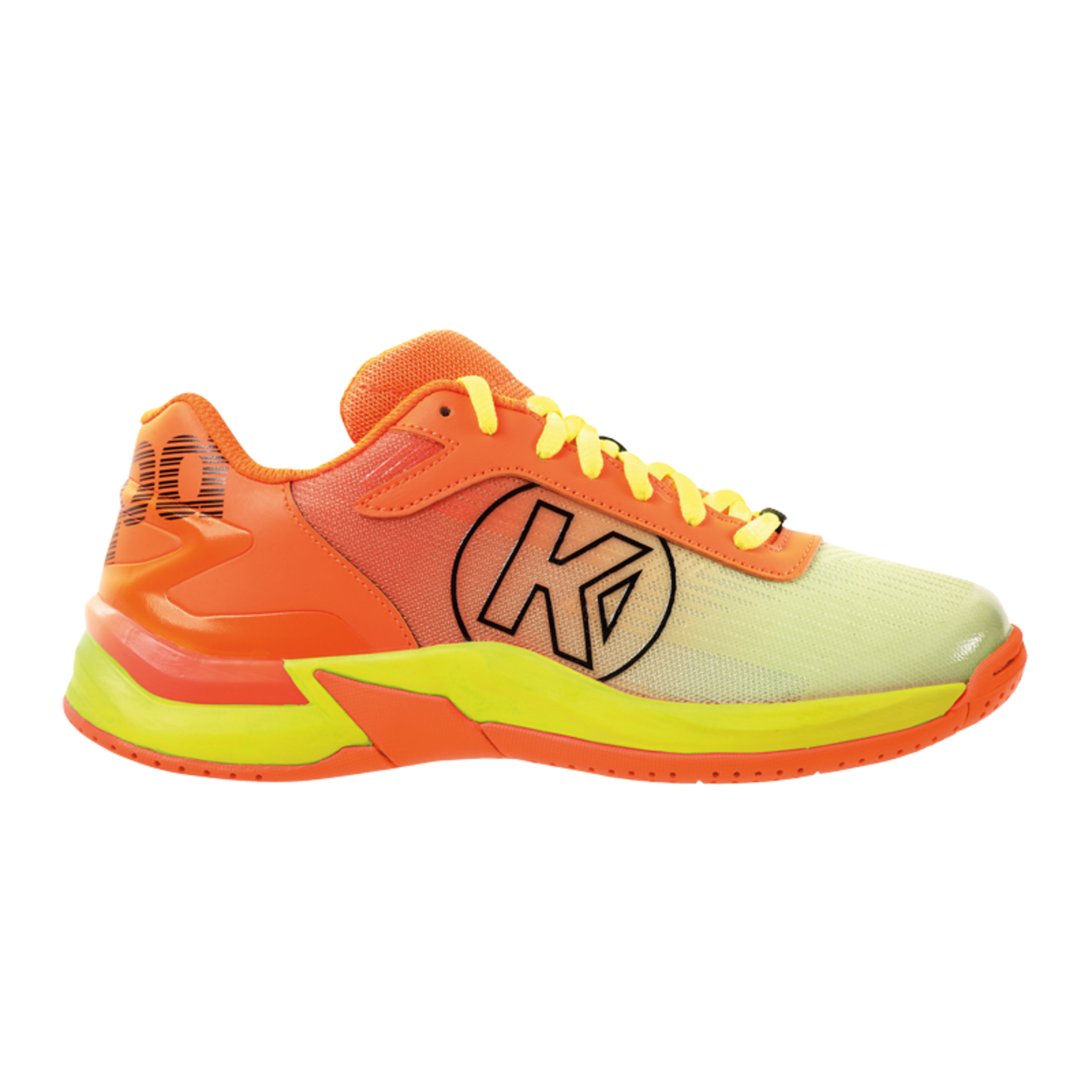 Zapatilla De Balonmano Attack 2.0 Junior Naranja Fluor/amarillo Fl Kempa