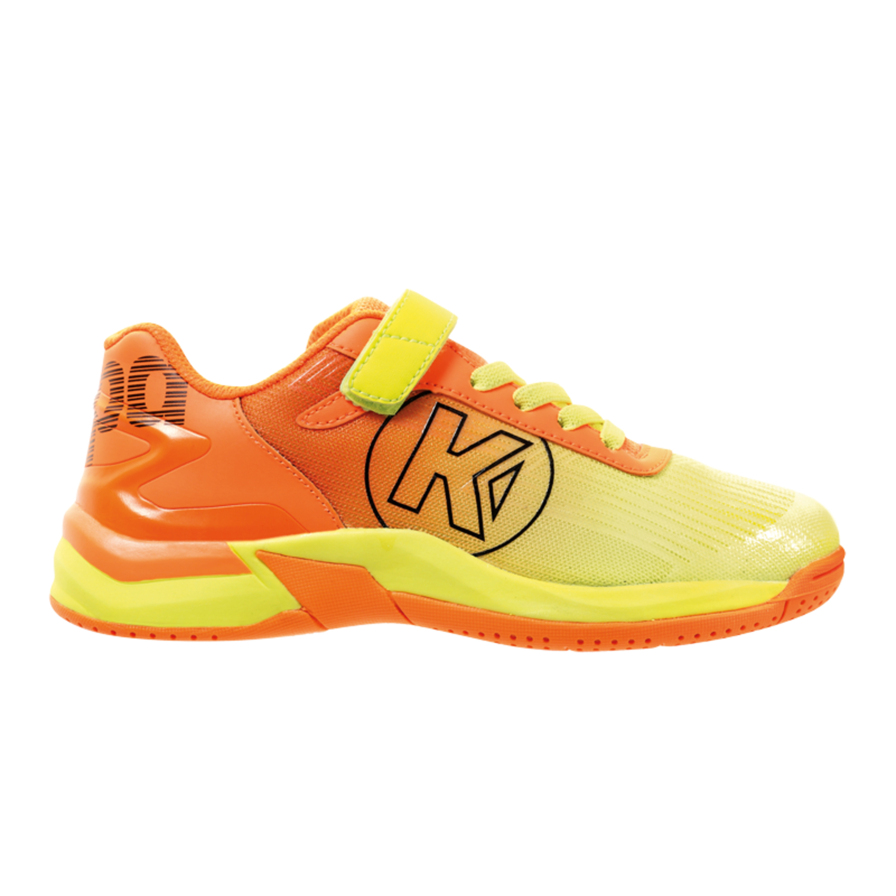 Zapatilla De Balonmano Attack 2.0 Junior Naranja Fluor/amarillo Fl Kempa