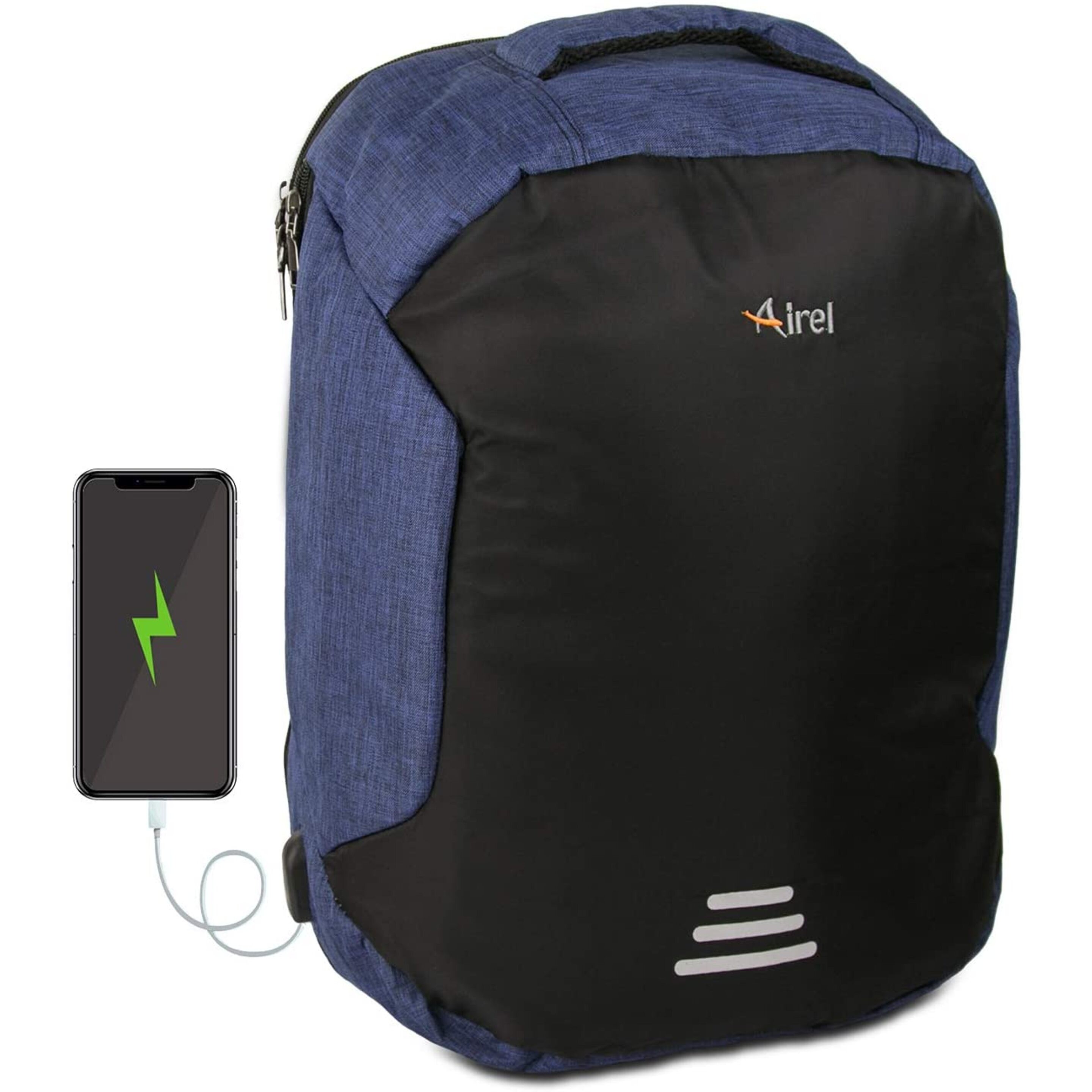 Airel Mochila Portátil-inteligente Impermeable Con Cargador Y Puerto-usb 46x33x16 Cm / 15,6 Pulgadas