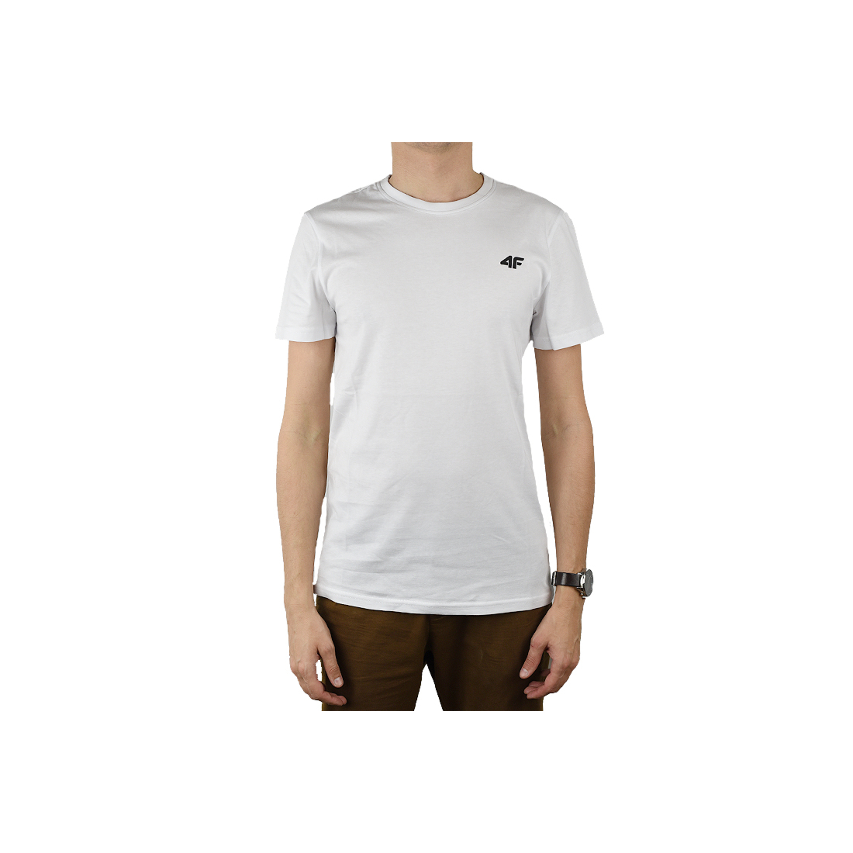 4f Men's T-shirt Nosh4-tsm003-10s - blanco - 