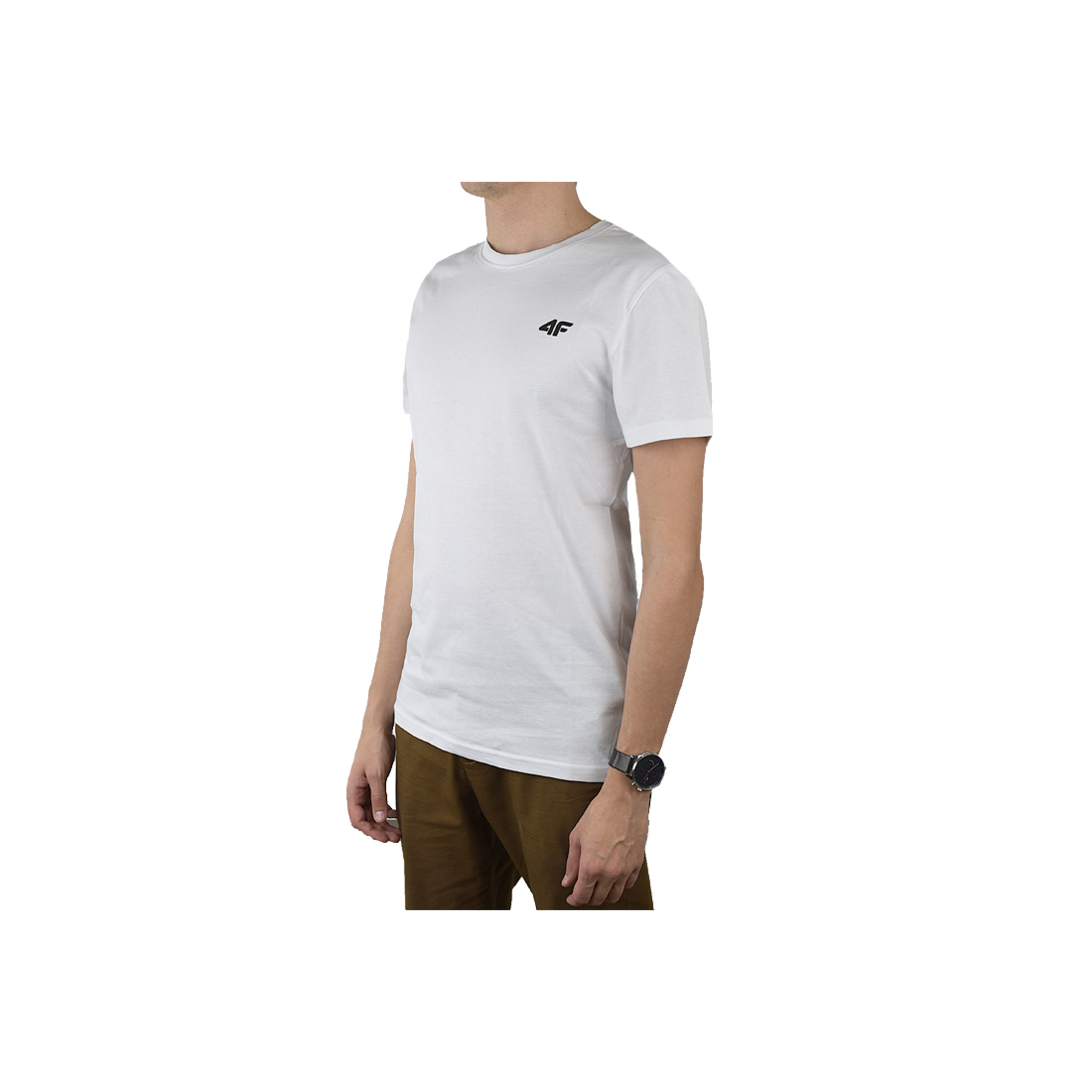 4f Men's T-shirt Nosh4-tsm003-10s - blanco - Hombres, Blanco, Camiseta  MKP