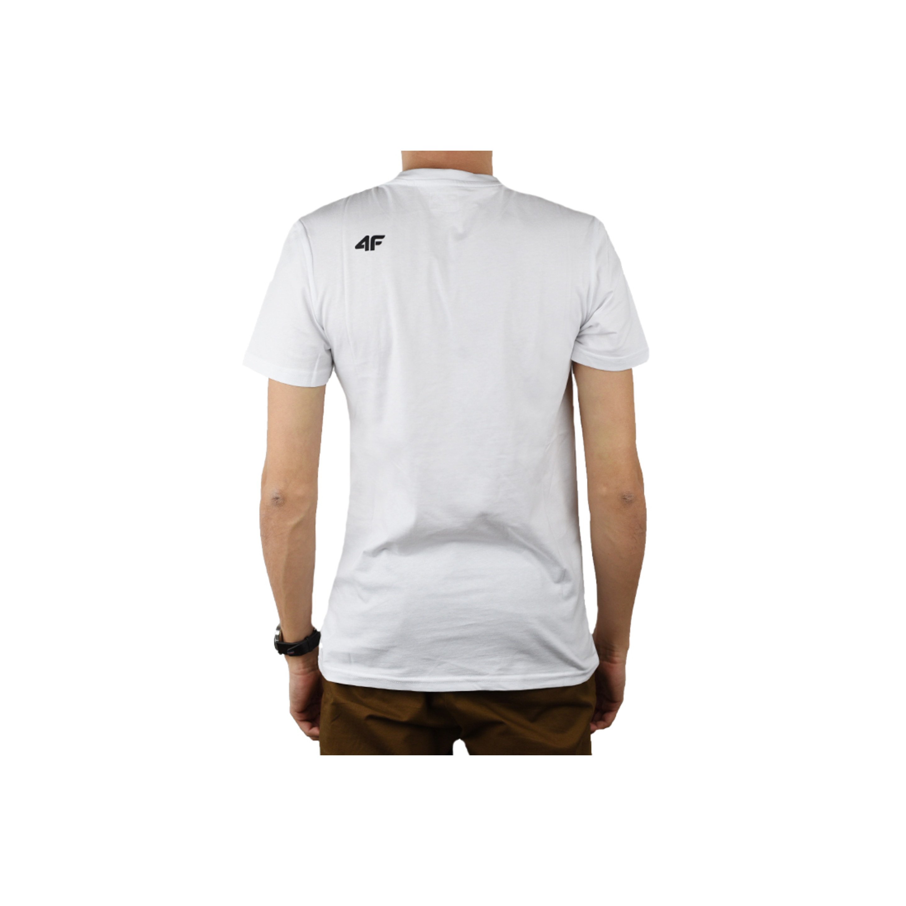 4f Men's T-shirt Nosh4-tsm003-10s - blanco - Hombres, Blanco, Camiseta  MKP