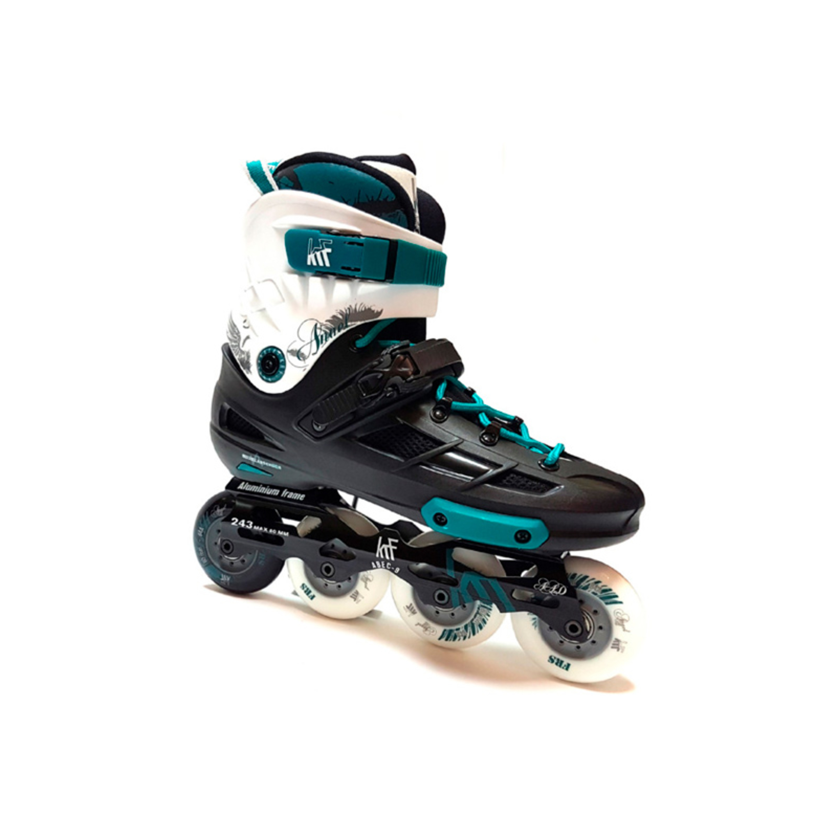 Patines En Línea Krf Frs Angel 4x80 Negro/verde