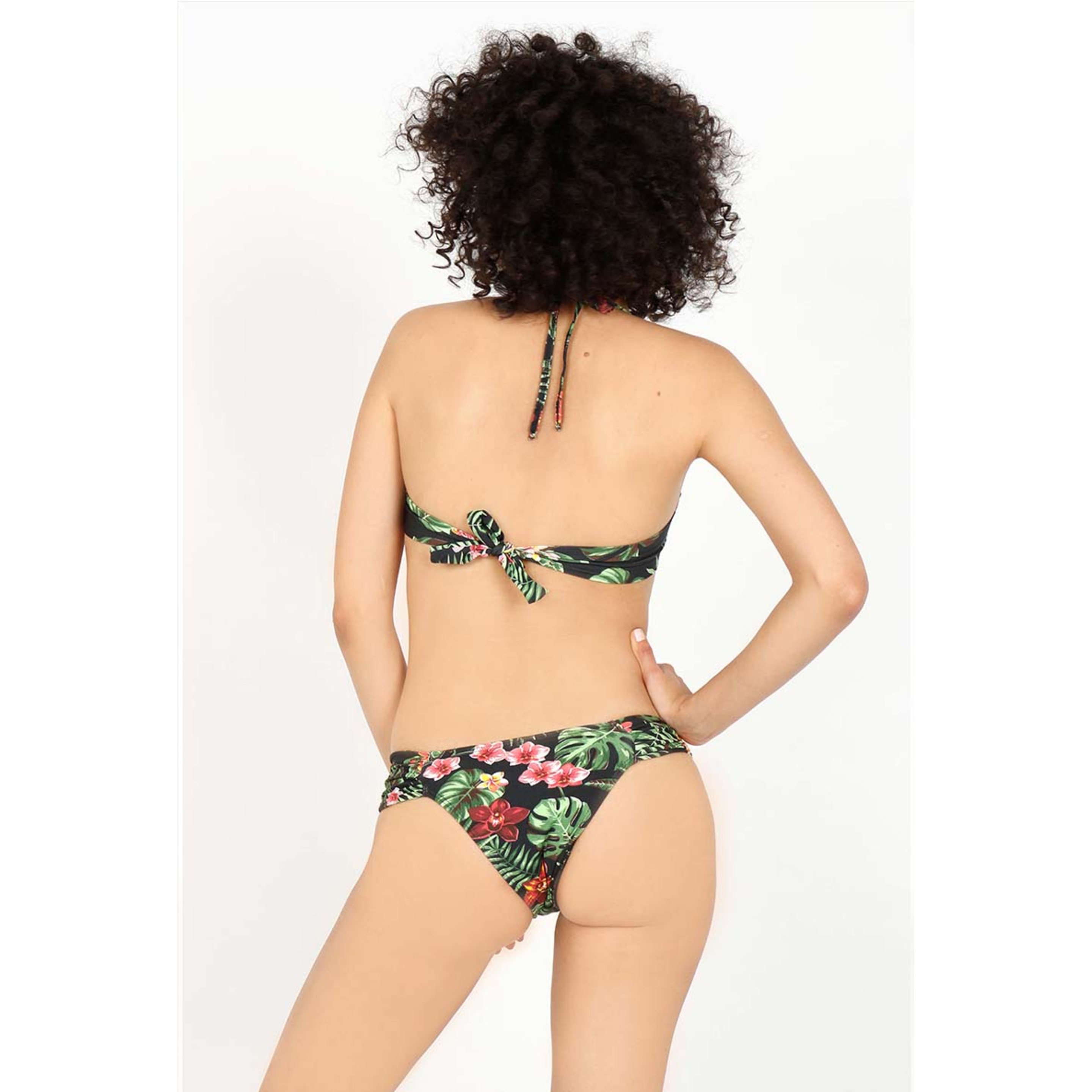 Braguita Bikini Drapeada Estampado Tropical Audaz Fitness