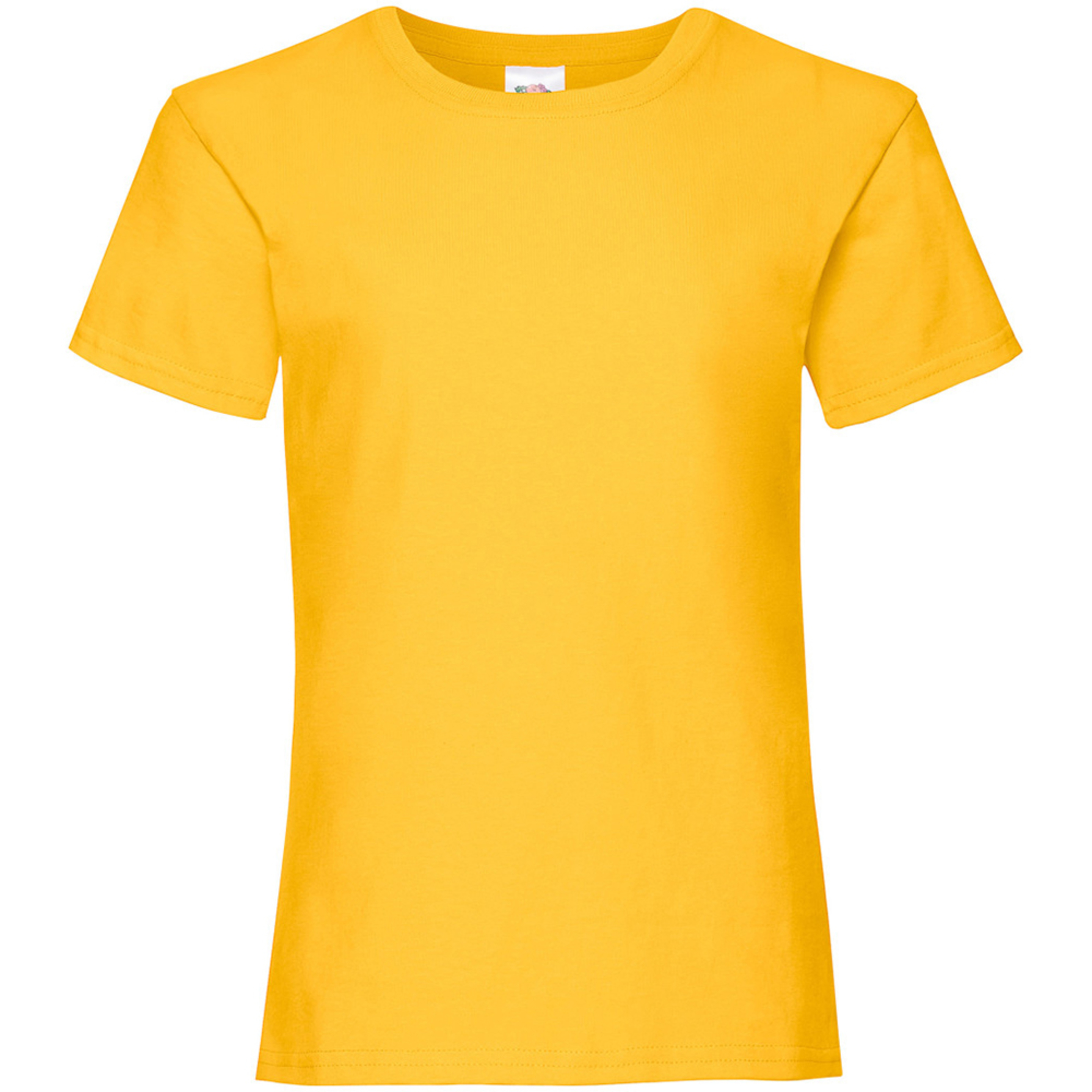 Camiseta Básica De Manga Corta 100% Algodón Primera Calidad Fruit Of The Loom - amarillo - 