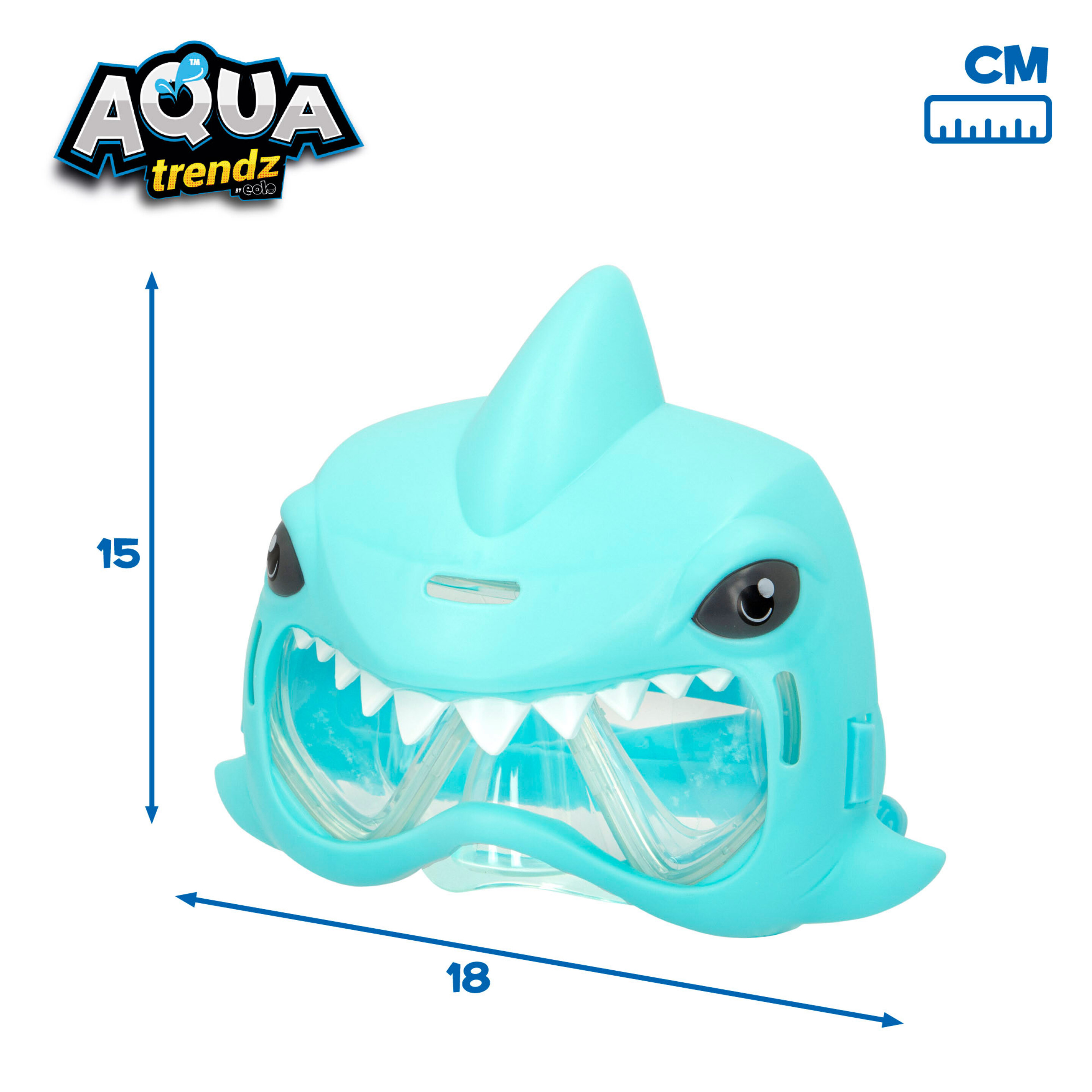 Máscara De Buceo Y Lanzador De Agua Tiburón Aqua Trenz