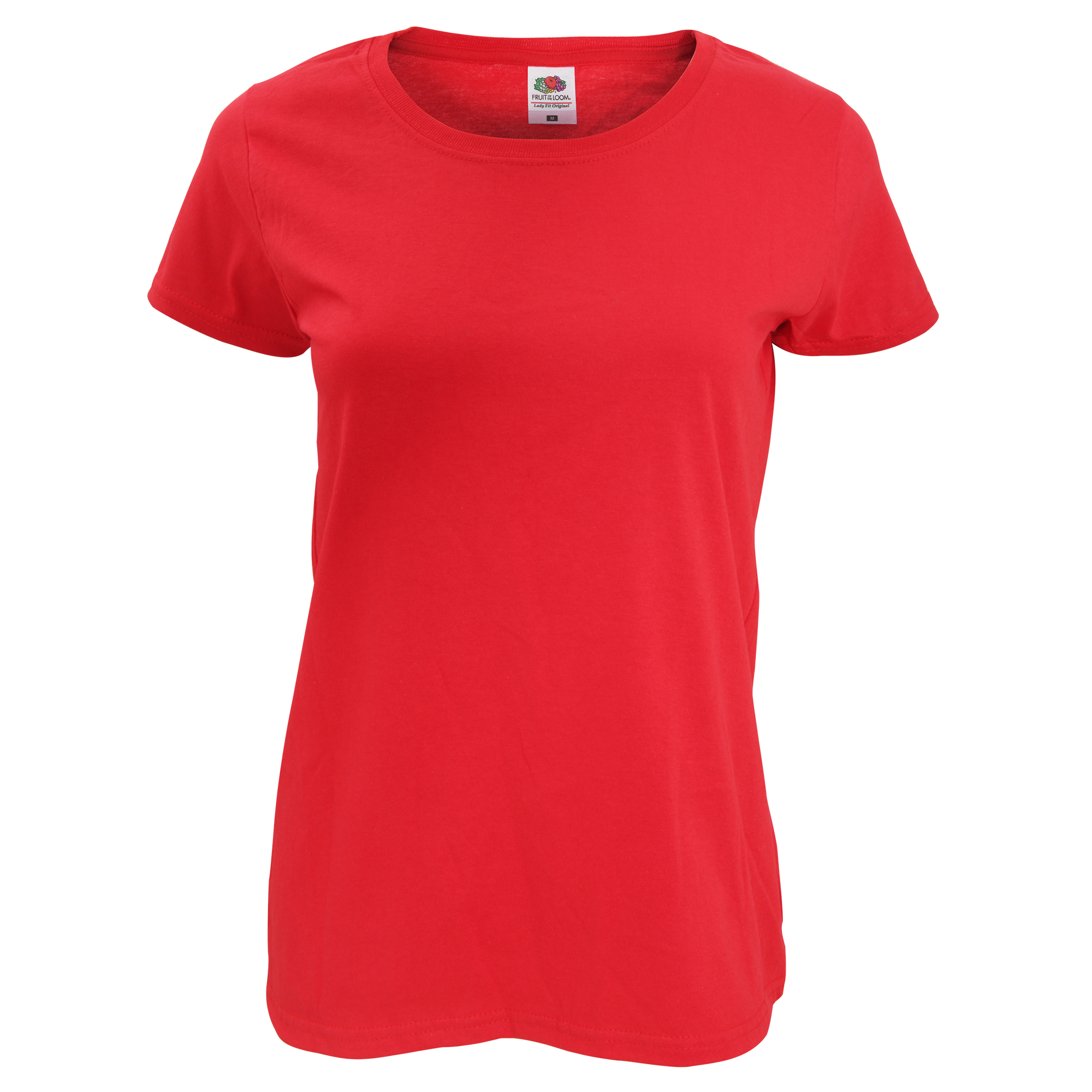 Camiseta Ajustada Fruit Of The Loom Ladyfit - rojo-claro - 