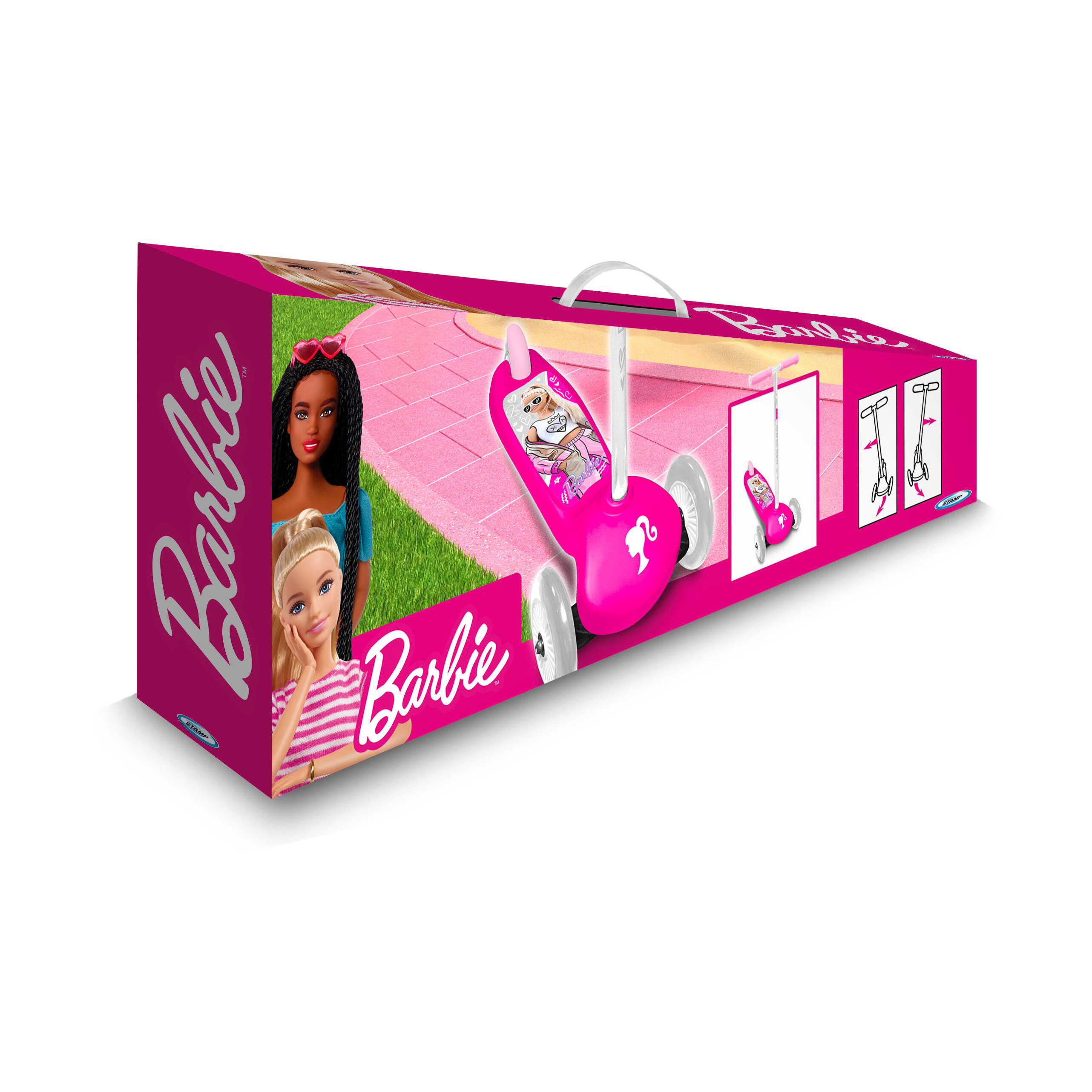 Patinete Infantil Stamp 3 Ruedas Barbie  MKP