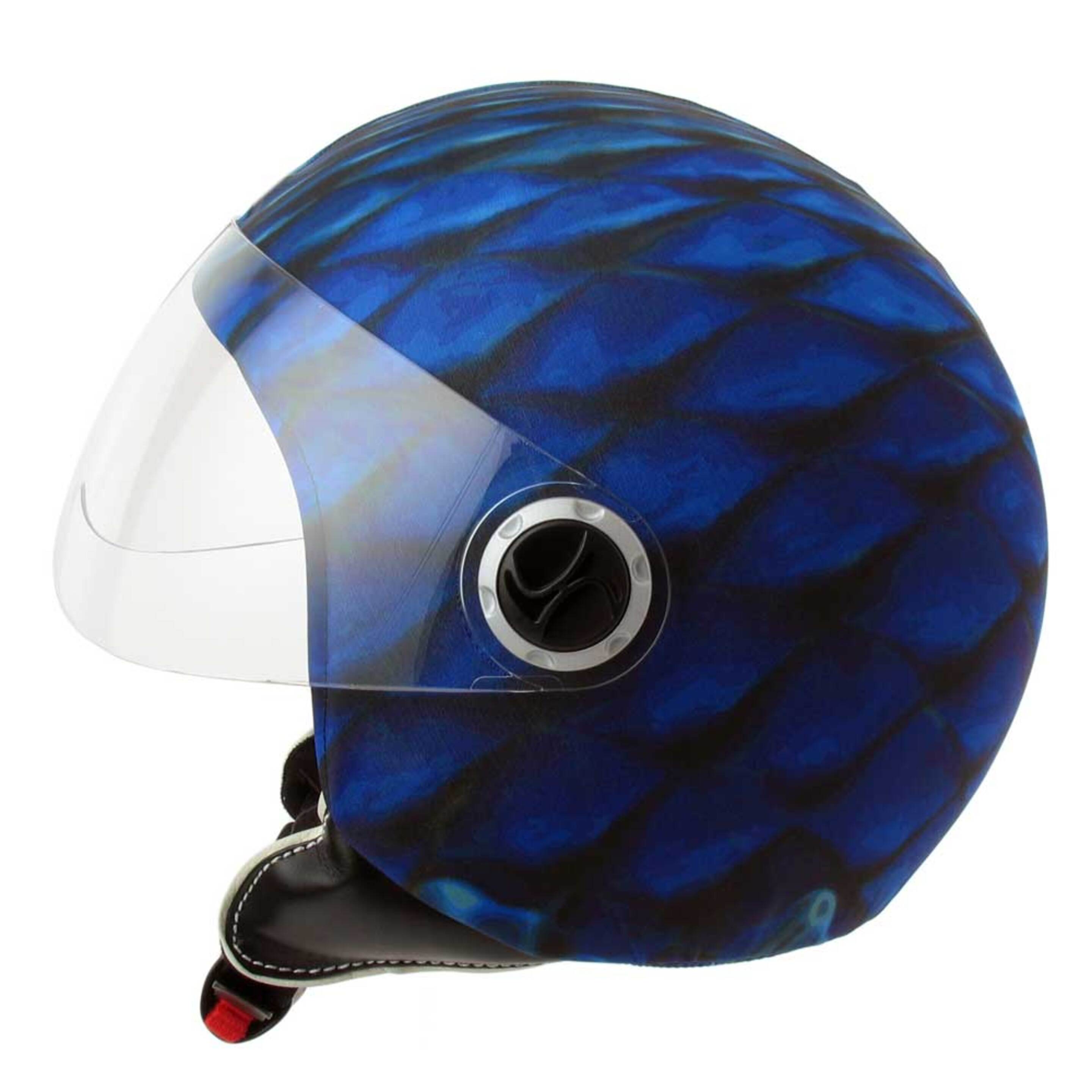 Funda Casco Jet Moto Modernism - Azul - Helmet Dress  MKP