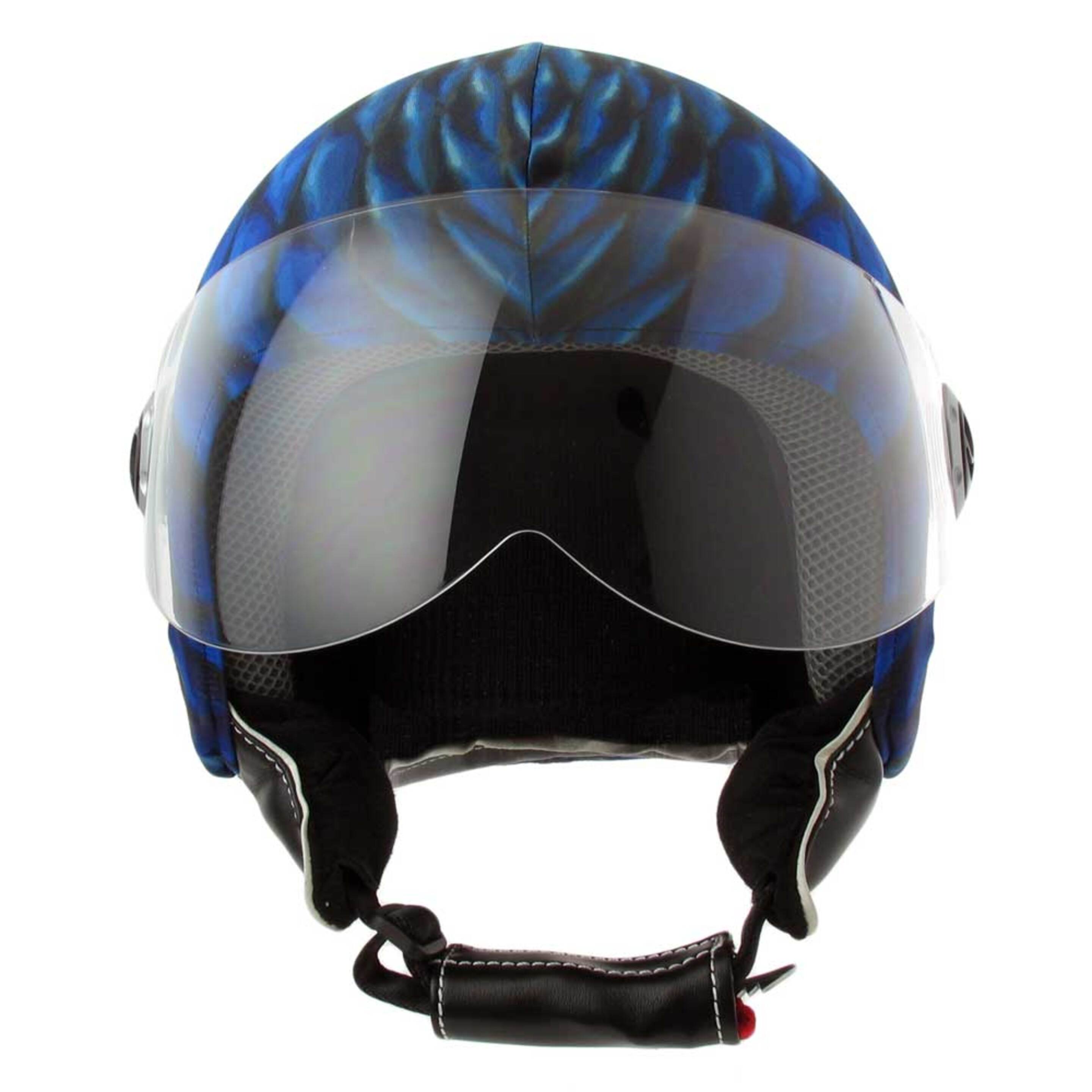 Funda Casco Jet Moto Modernism - Azul - Helmet Dress  MKP