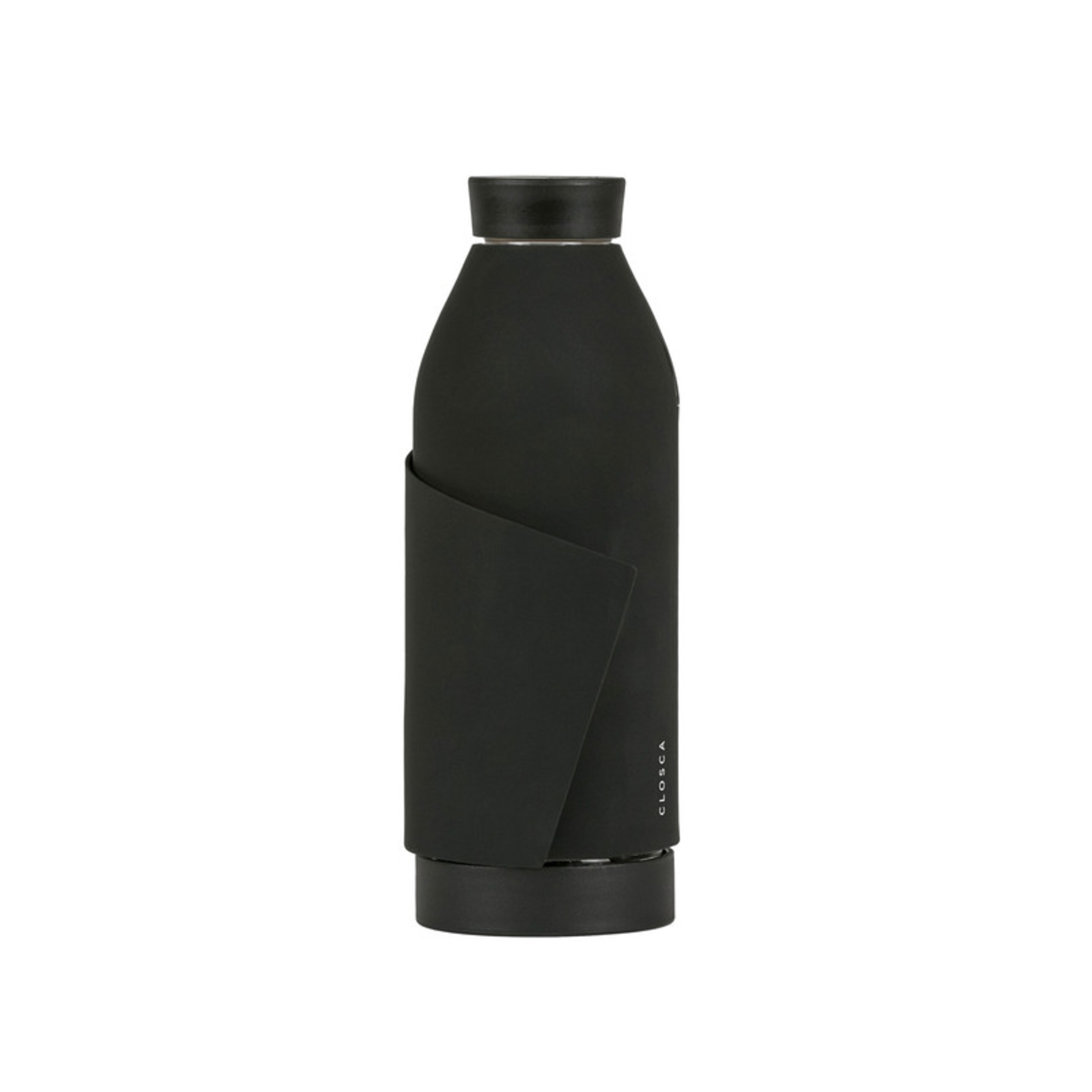 Botella De Agua Clásica De Vidrio De 420 Ml - negro - 