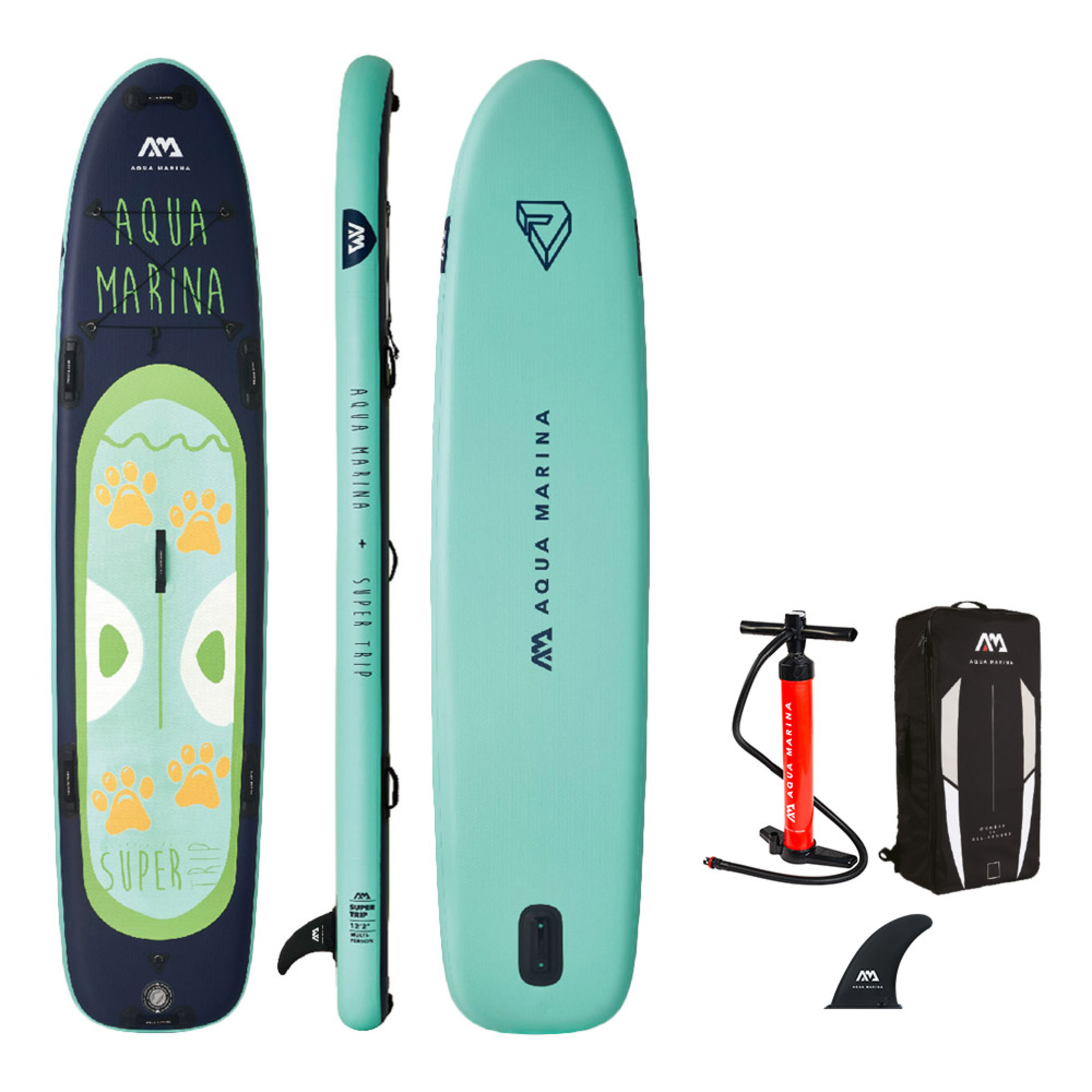 Tabla Paddle Surf Aqua Marina Super Trip 12’2? - Azul Turquesa - Multiperson Series  MKP