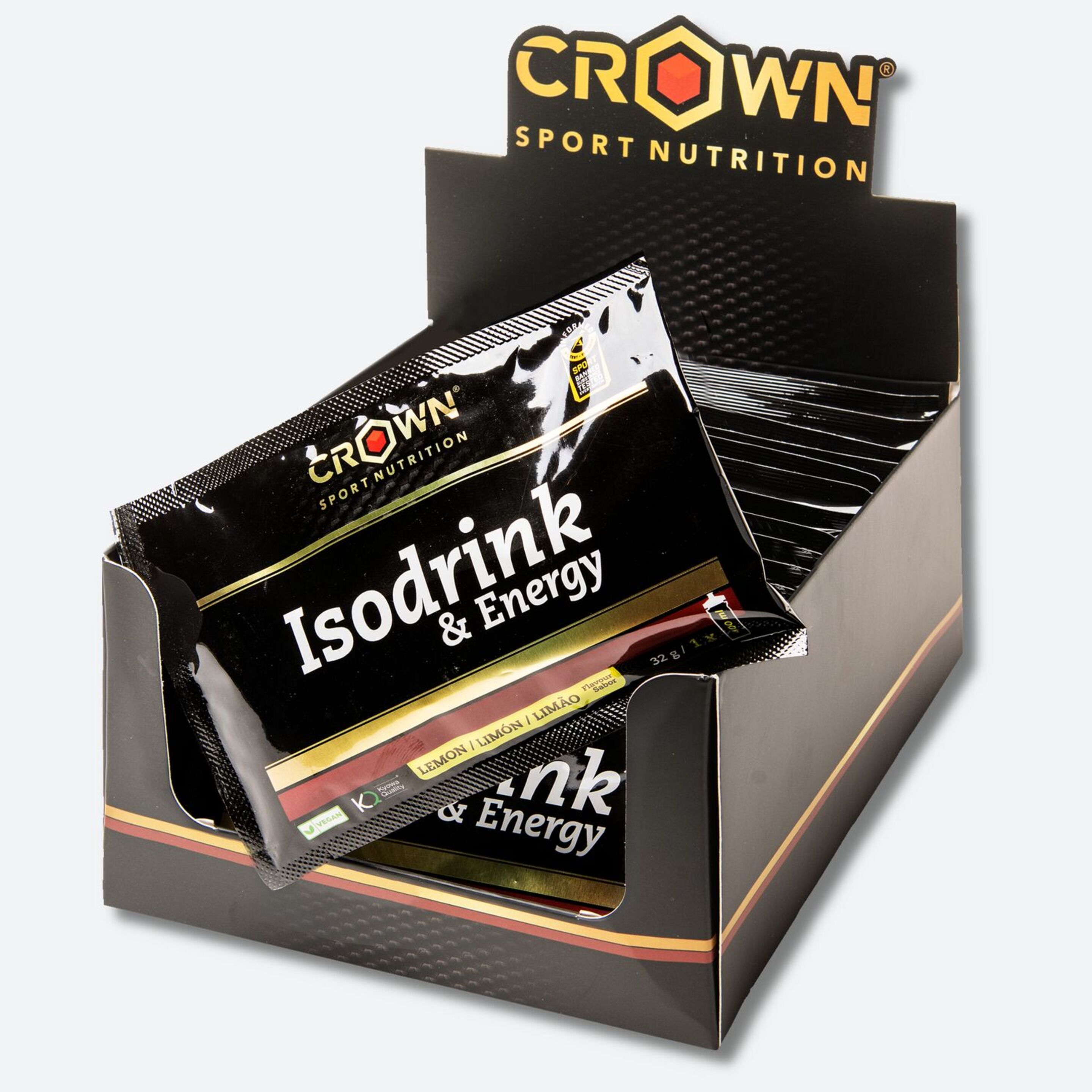 Pacote De 18 Sachês De Isotônico De 32g Crown Sport Nutrition Limão