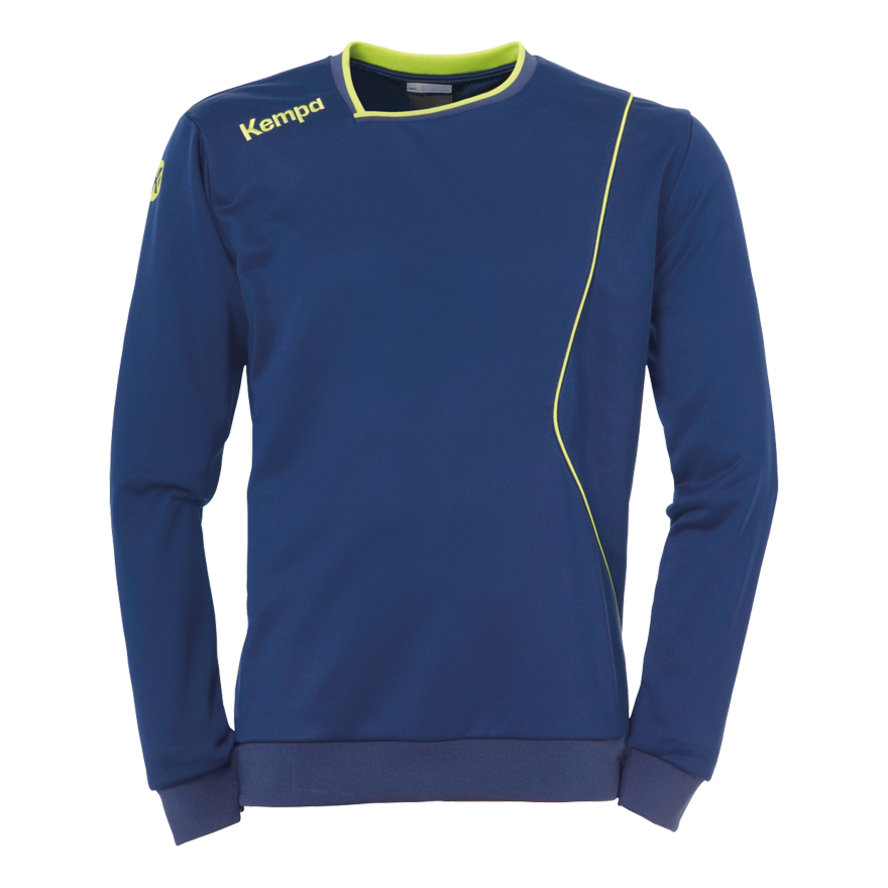 Curve Jersey De Entrenamiento Azul Deep/amarillo Fluor Kempa