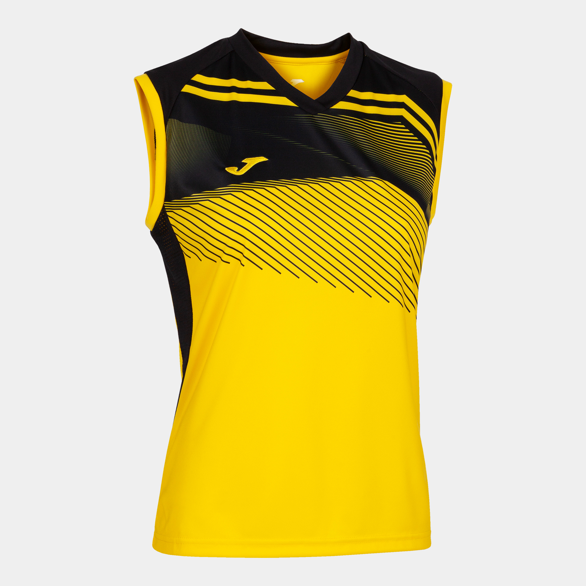 T-shirt De Alça Joma Supernova Ii Amarelo Preto