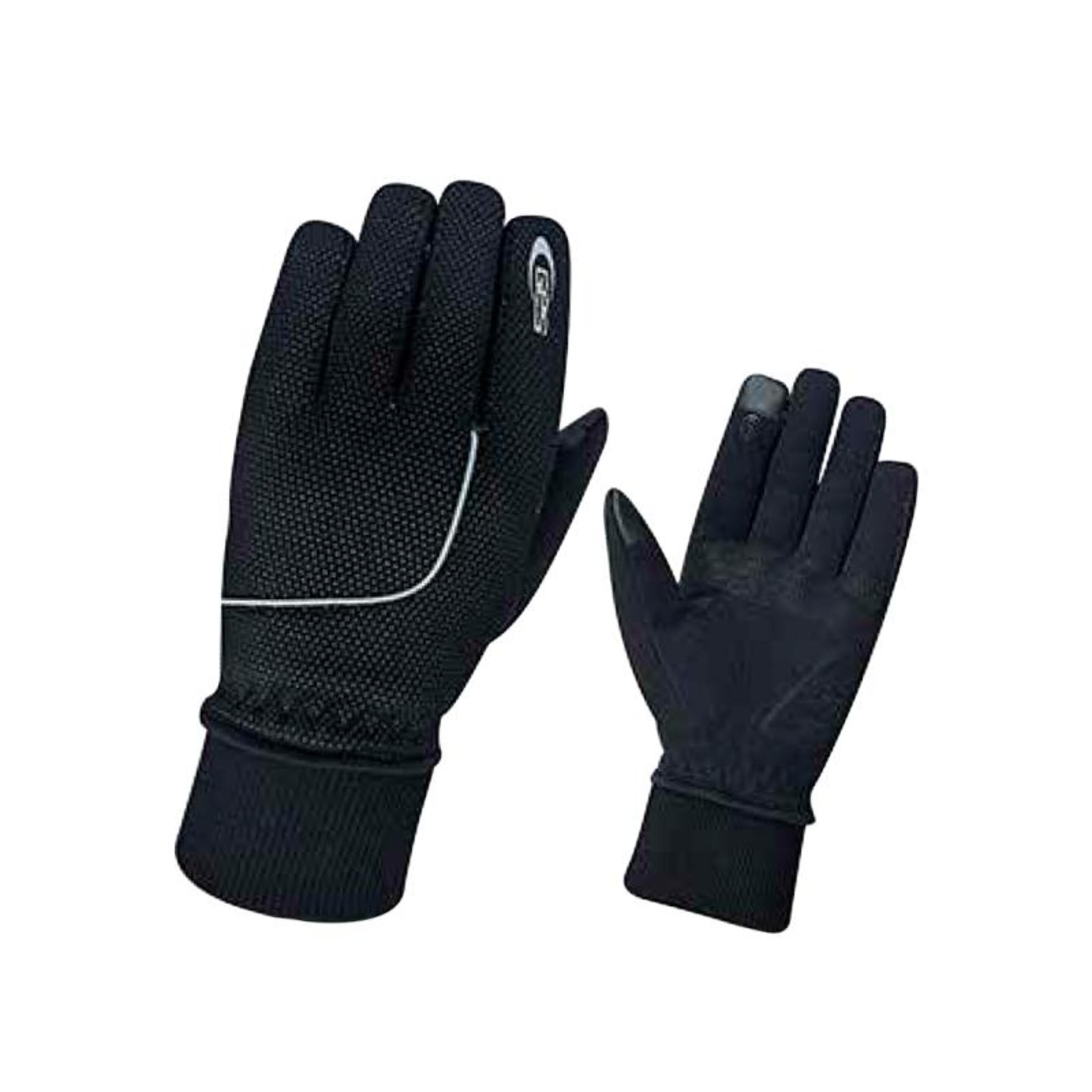 Guantes Ciclismo Ges Invierno Cooltech - negro - 