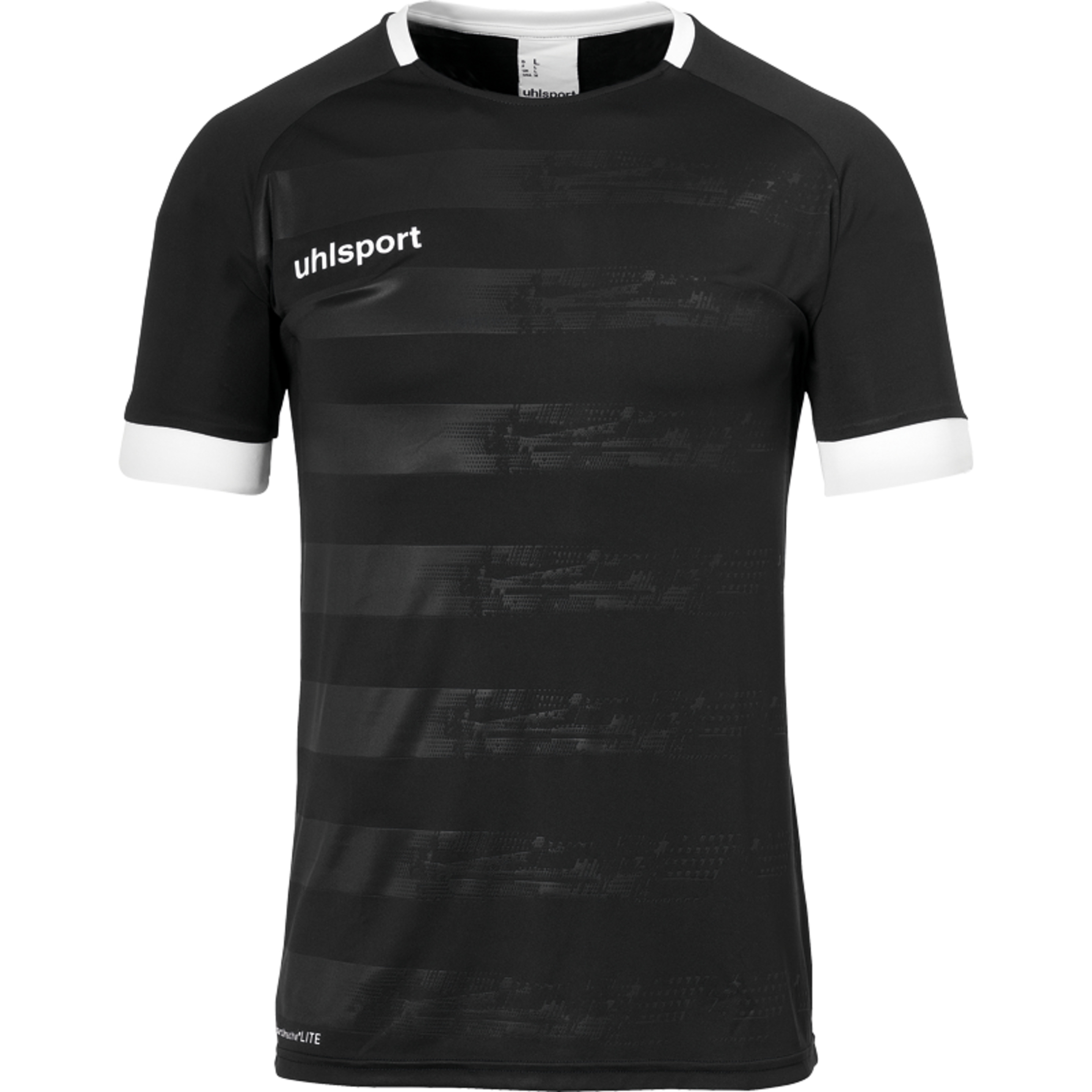 Division Ii Shirt Shortsleeved Negro/blanco Uhlsport