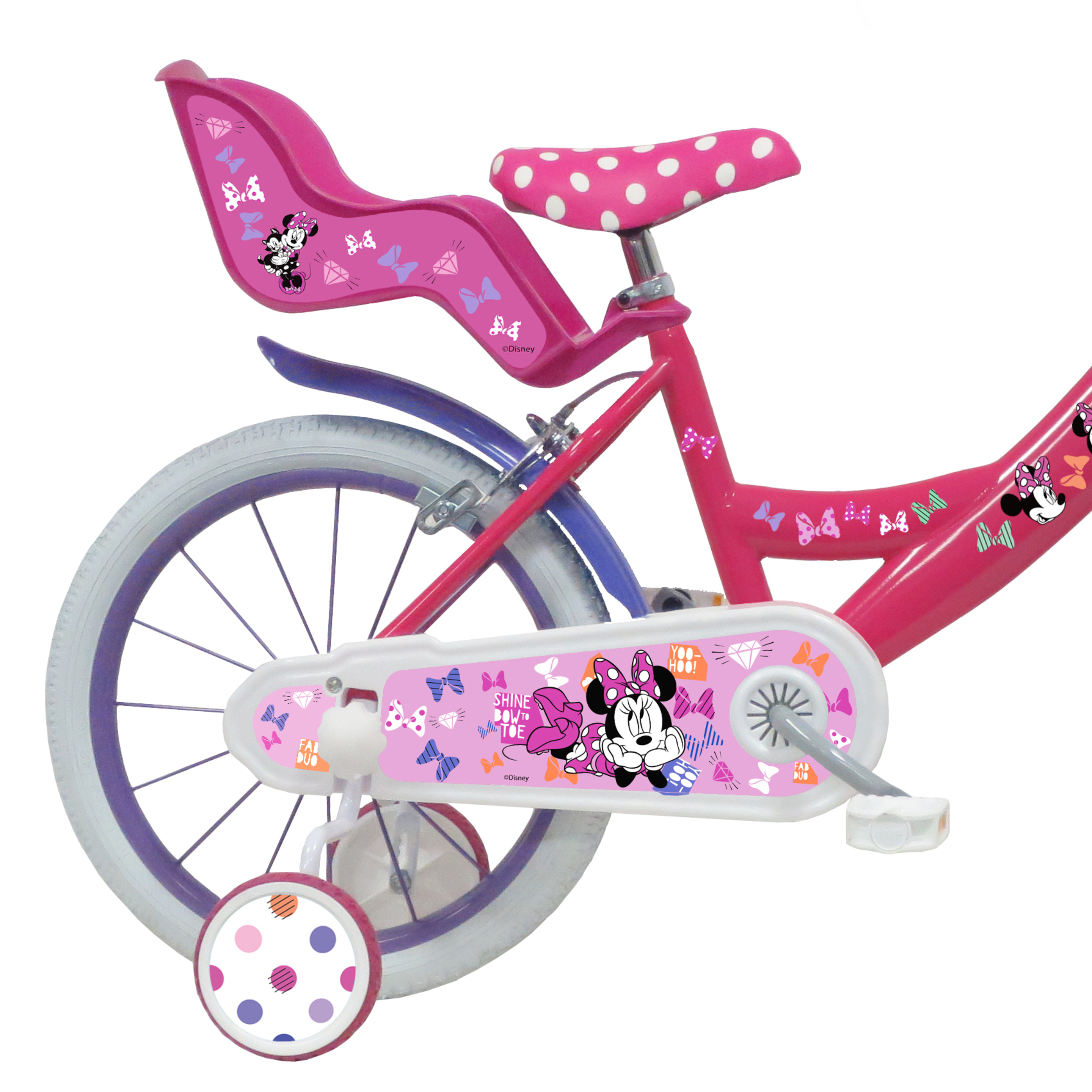 Bicicleta Niña 16 Pulgadas Minnie Mouse 5-7 Años