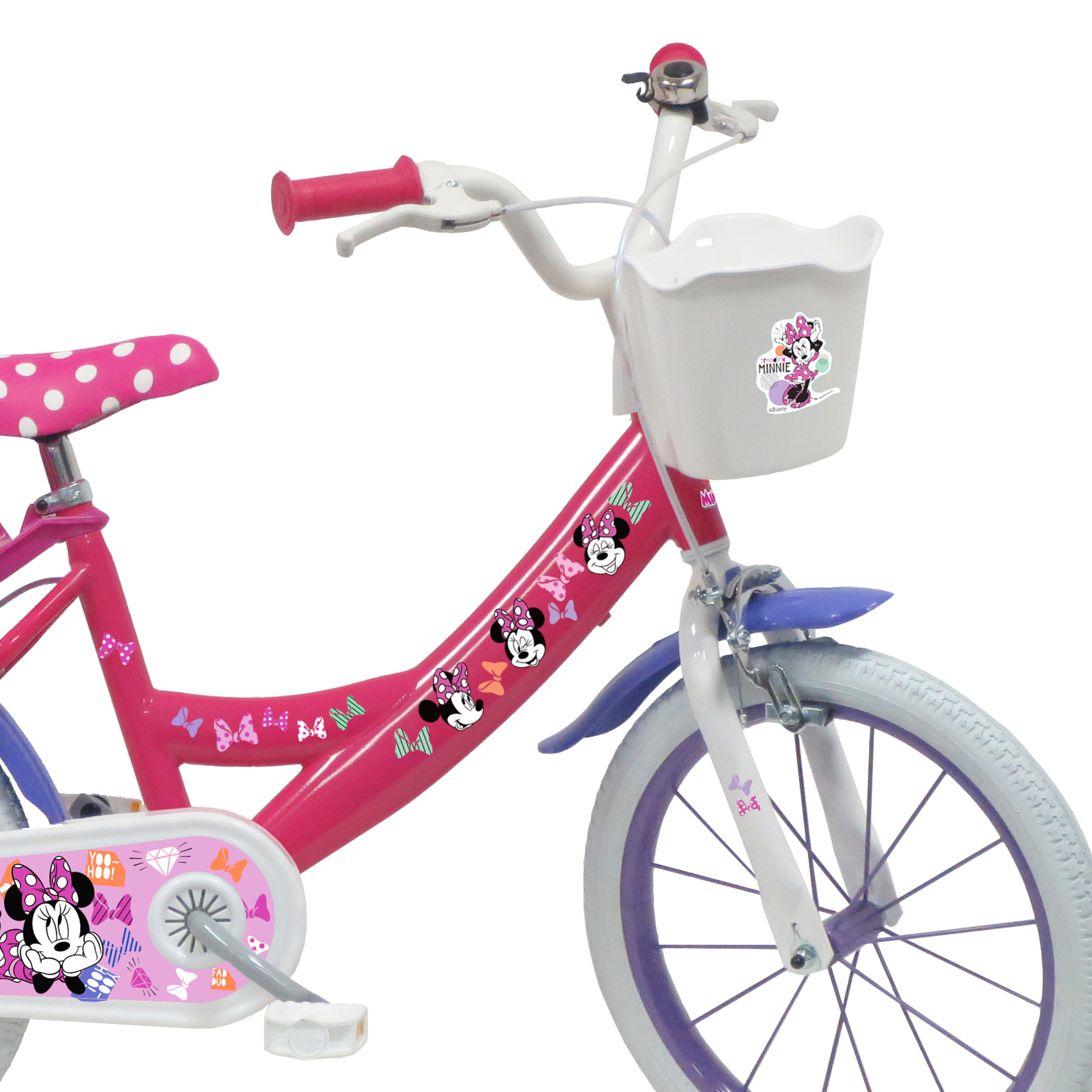 Bicicleta Niña 16 Pulgadas Minnie Mouse 5-7 Años