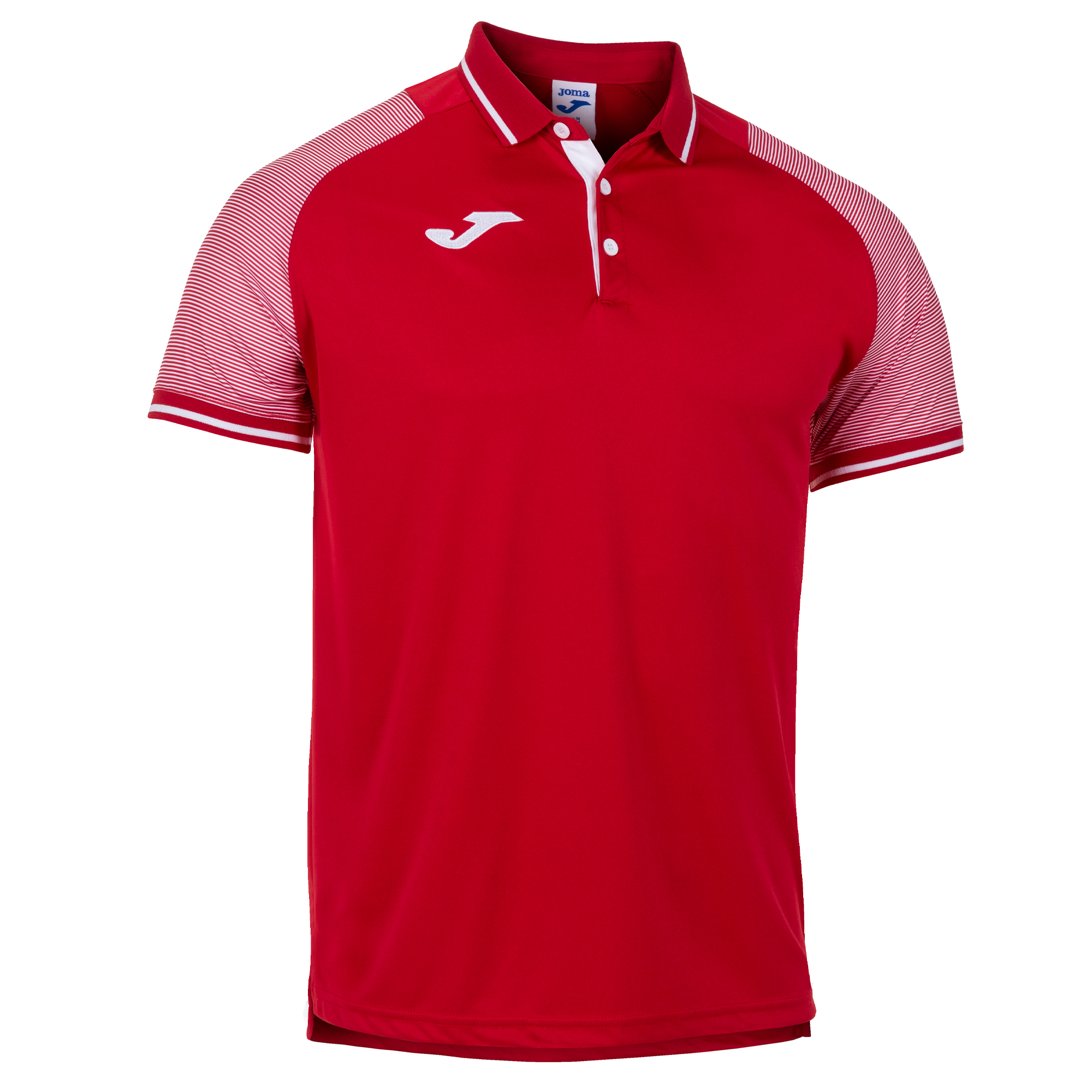 Polo Manga Corta Joma Essential Ii Rojo Blanco