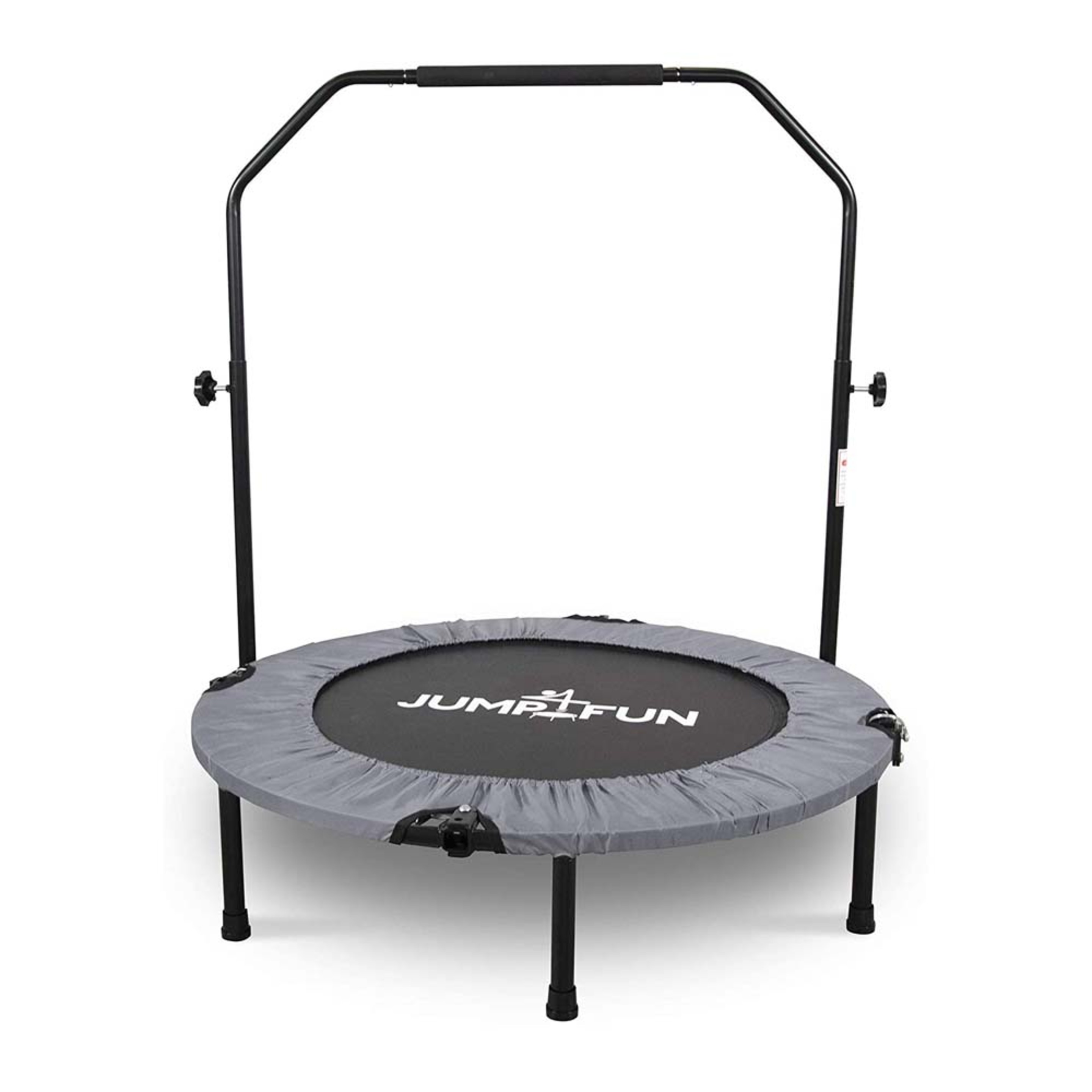 Mini Cama Elástica - Trampolín Fitness Jump4fun Plegable Doble Barra - ø92cm