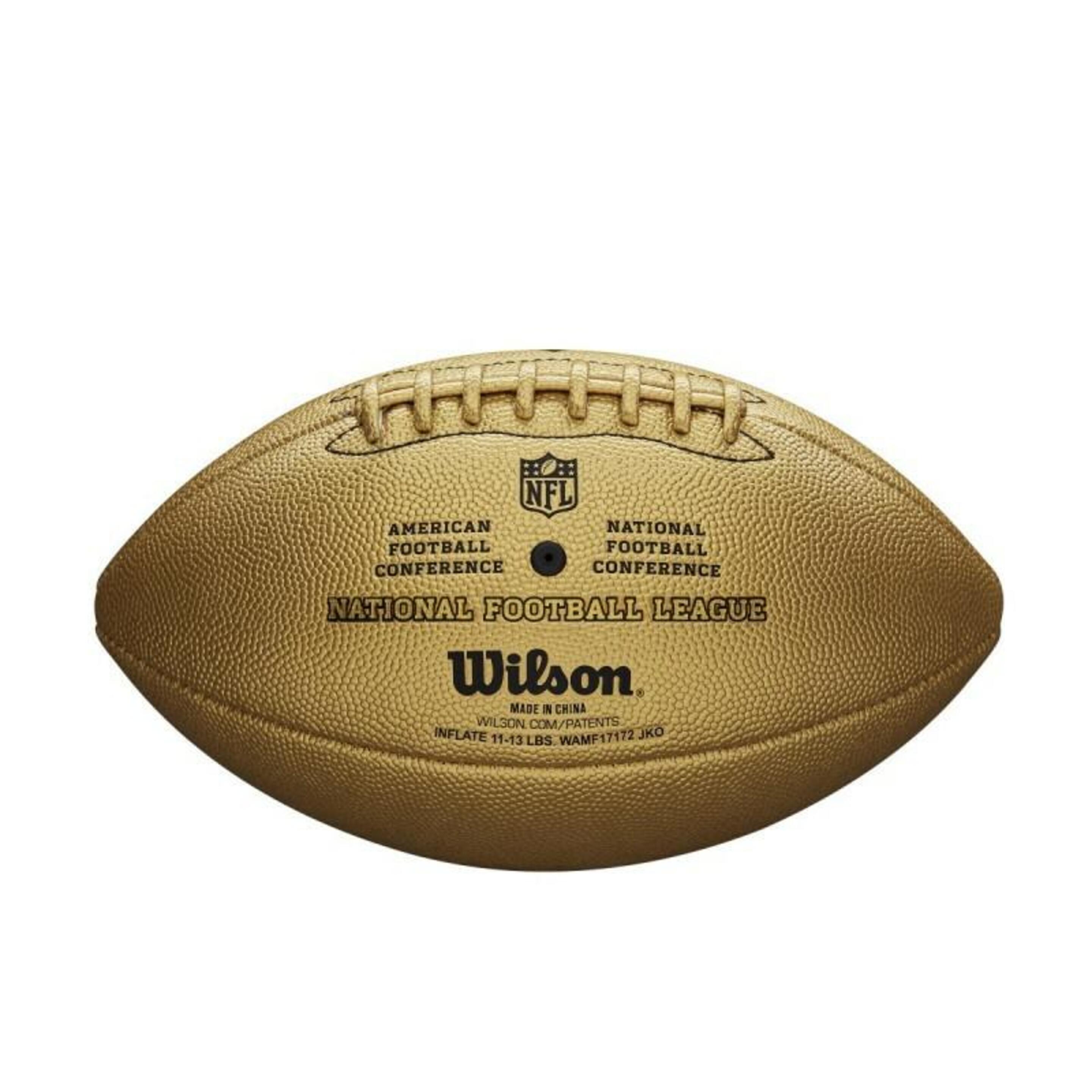 Balón De Fútbol Americano Wilson Duke Metallic - Dorado  MKP