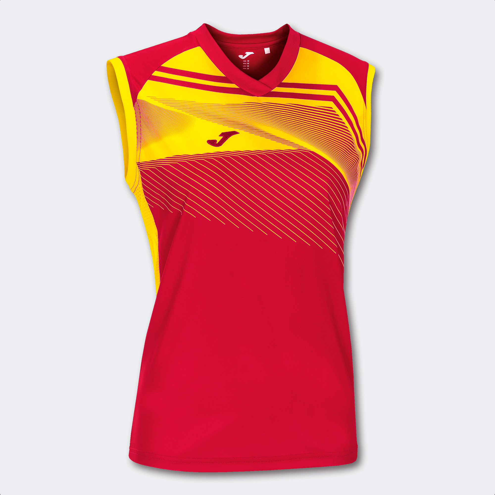 T-shirt De Alça Joma Supernova Ii Vermelho Amarelo - rojo-amarillo - 