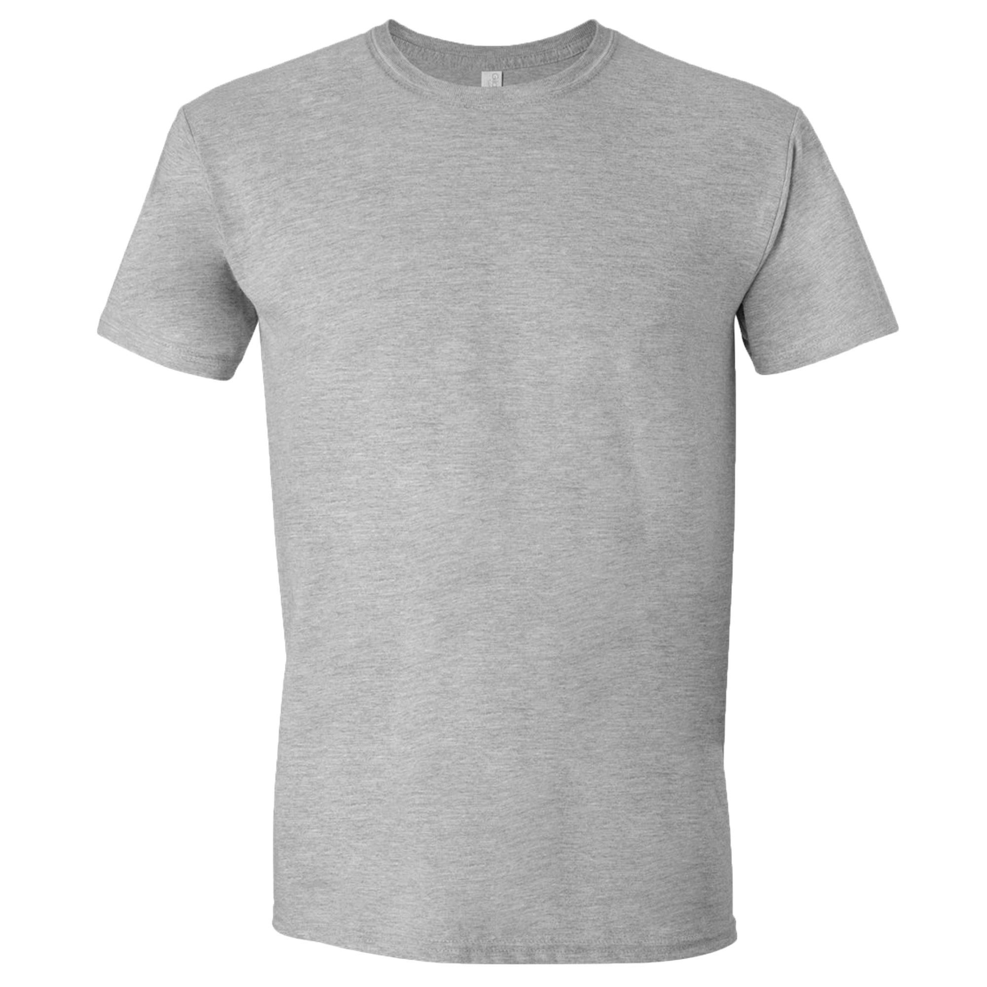 Camiseta De Manga Corta Suave Básica 100% Algodón Gordo Gildan - gris-claro - 