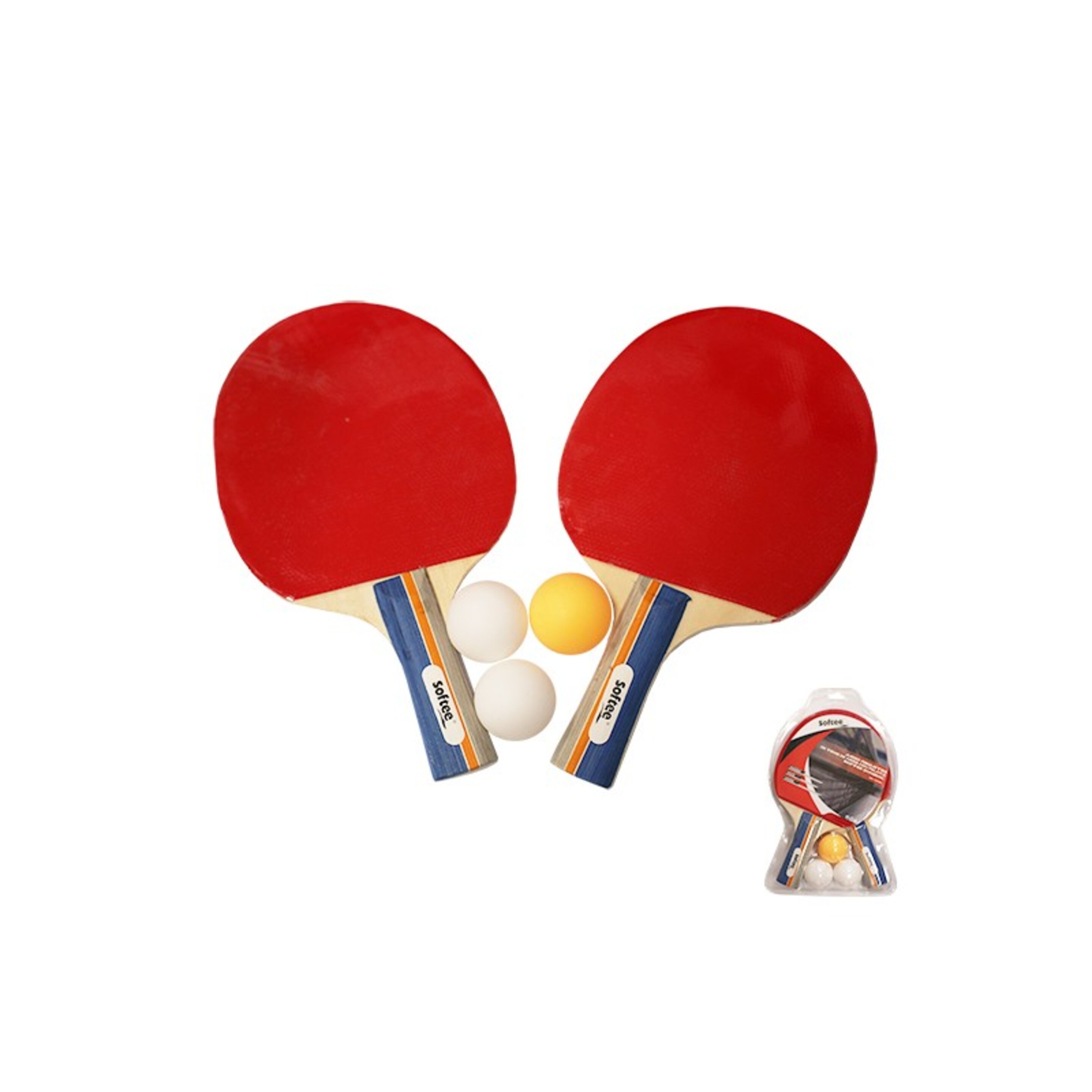 Juego Raquetas De Tenis De Mesa Con Pelota Softee Dynamic