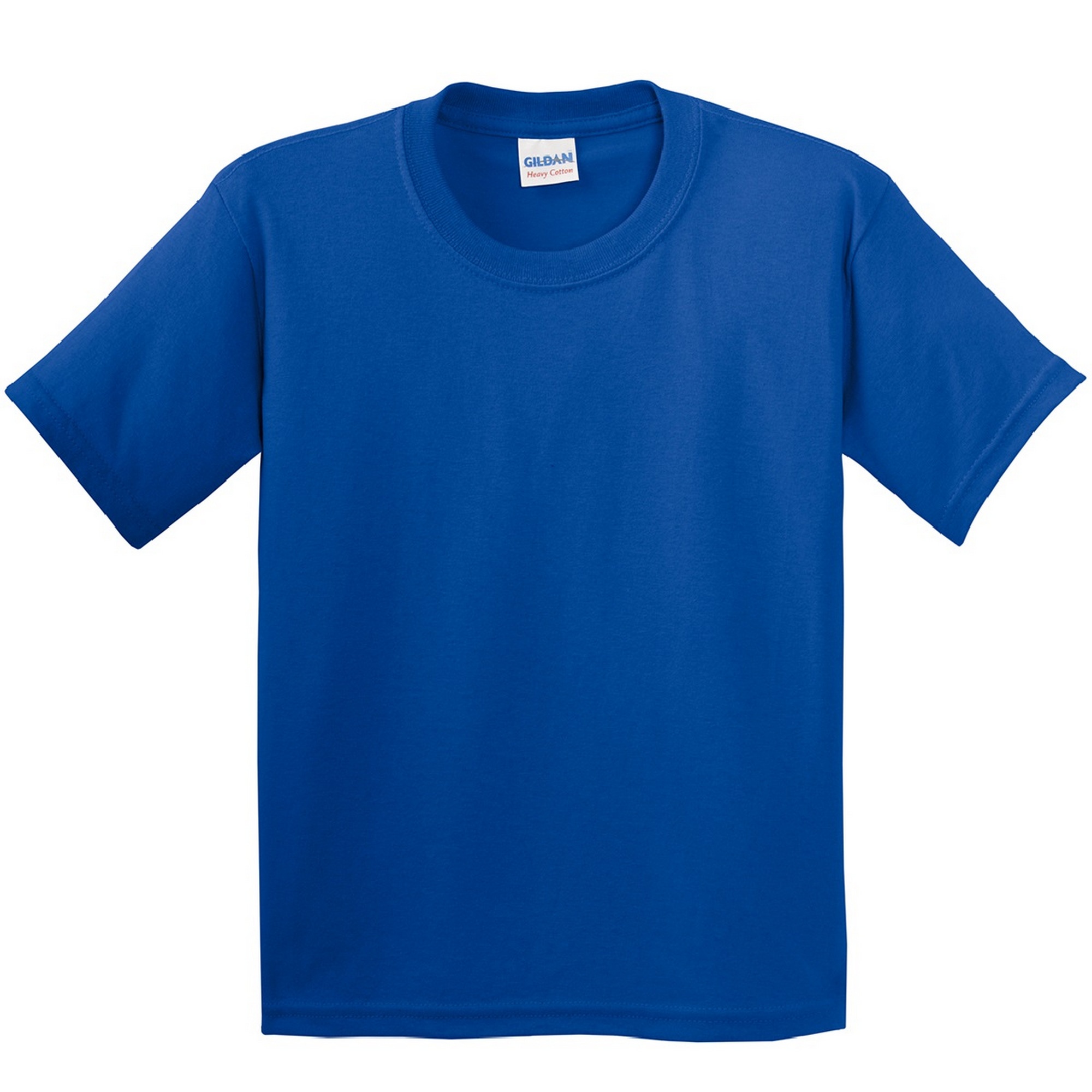 Camiseta Básica De Manga Corta Con Algodón Grueso (paquete De 2) - azul - 