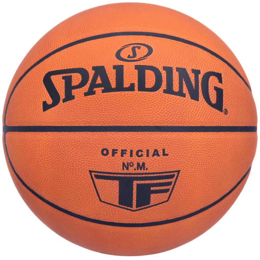 Bola De Basquetebol Spalding Tf Model M Officiel Cuir - marron - 