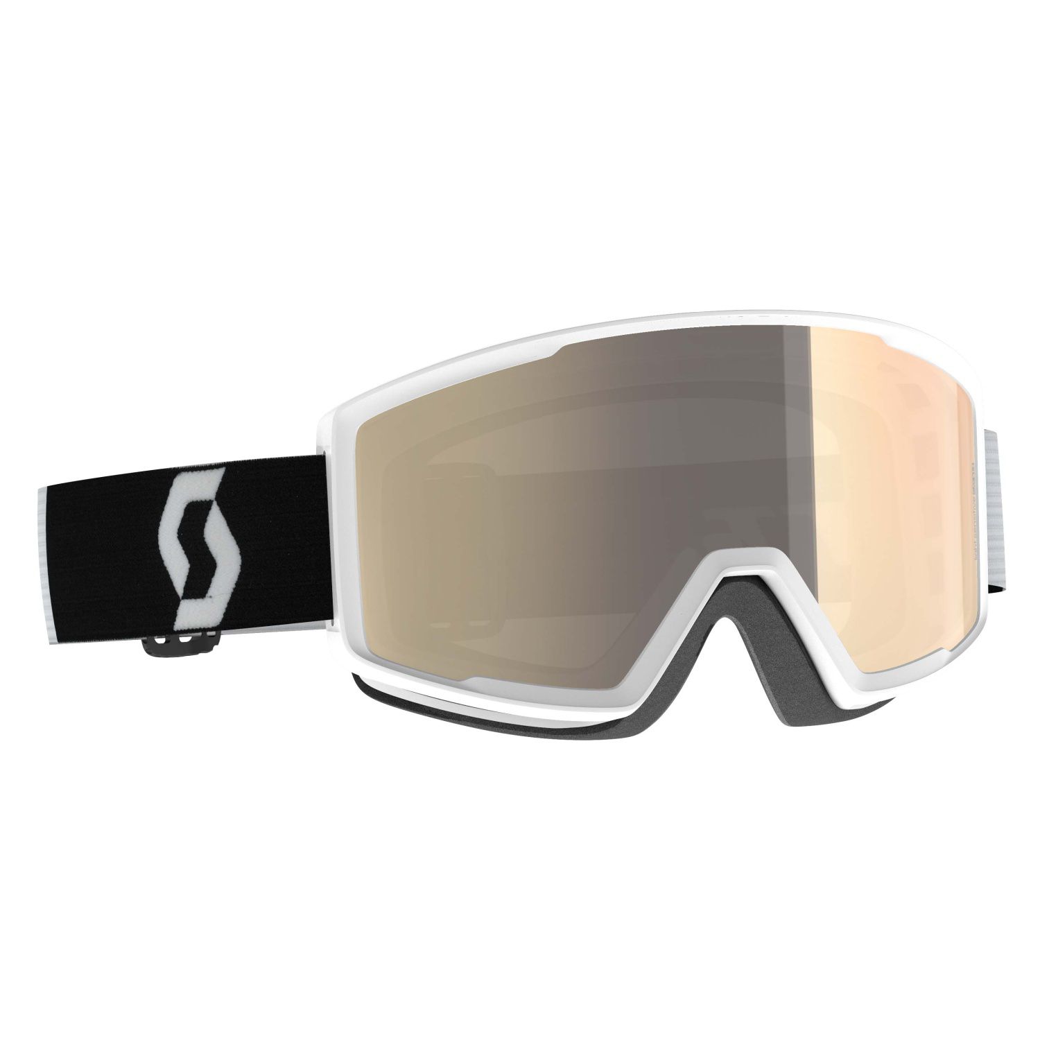 Máscara Scott Ski Factor Pro Light Sensitive Bronze - blanco - 