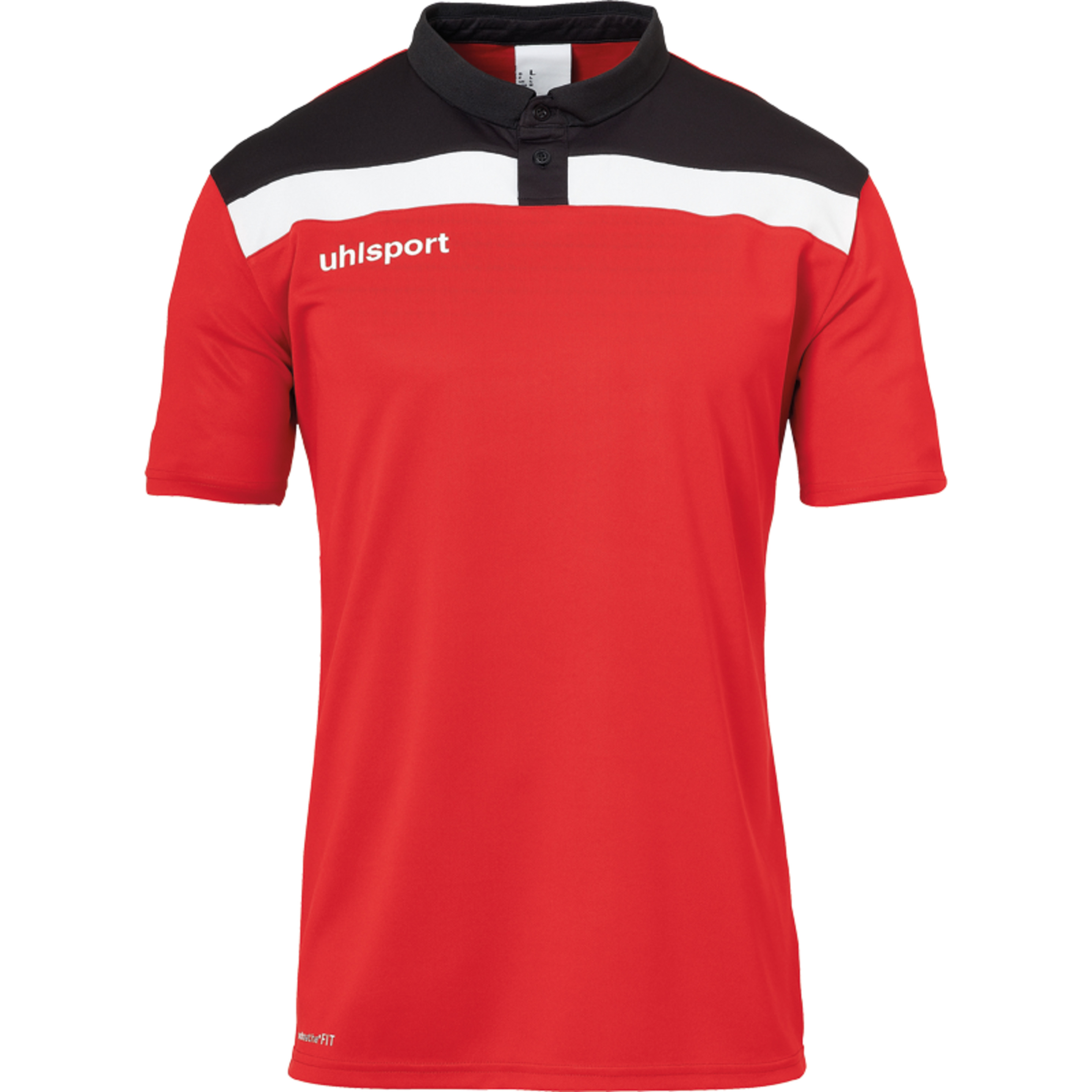 Offense 23 Polo Shirt Rojo/negro/blanco Uhlsport